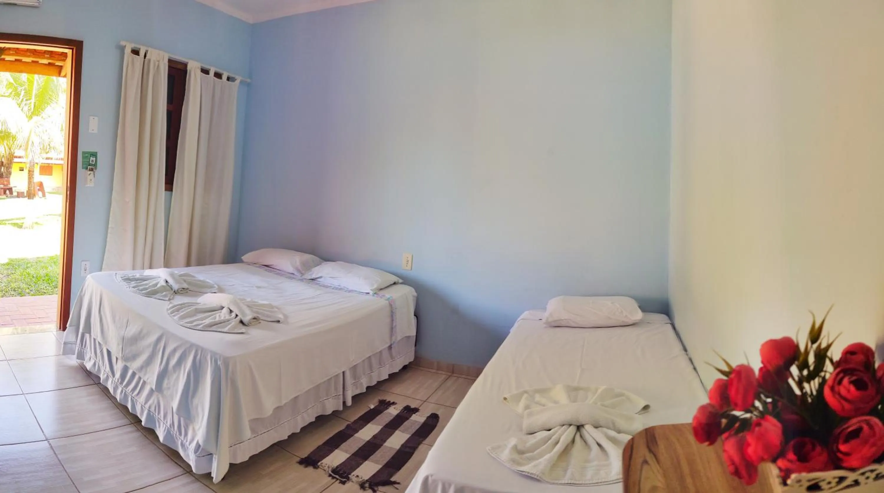 Bed in Pousada Voo das Garças