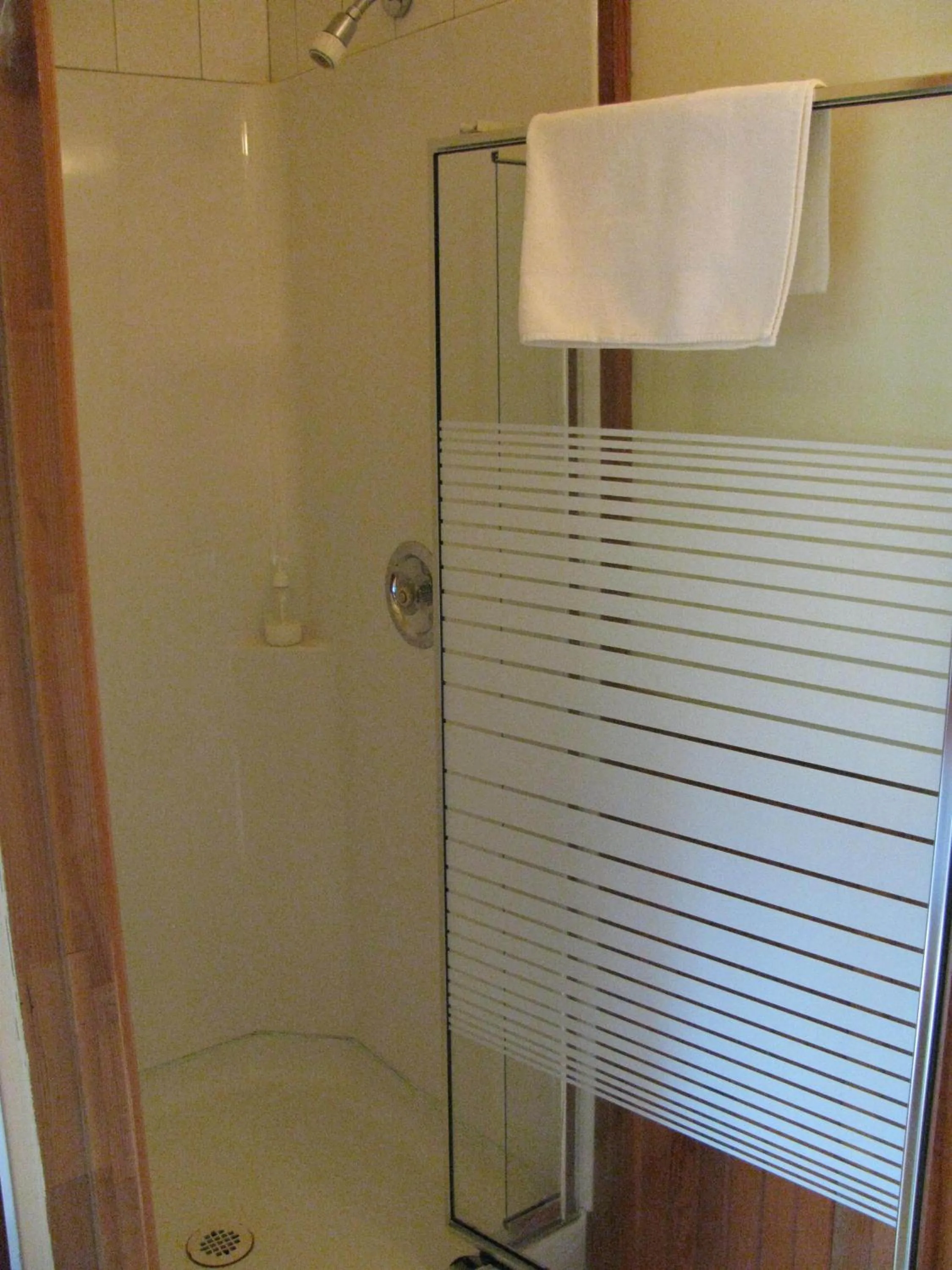 Shower in Sasquatch Crossing Eco Lodge B&B