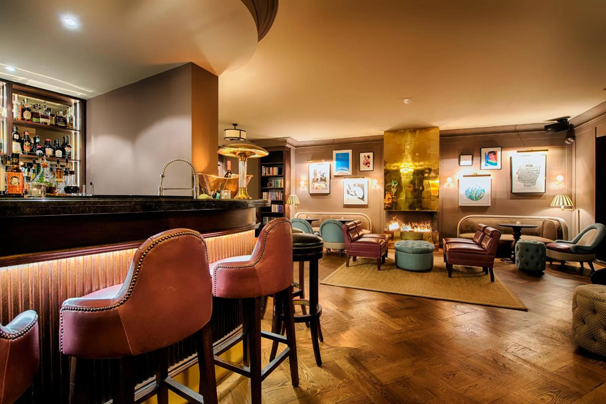 Lounge or bar in Mondrian Suites Berlin am Checkpoint Charlie