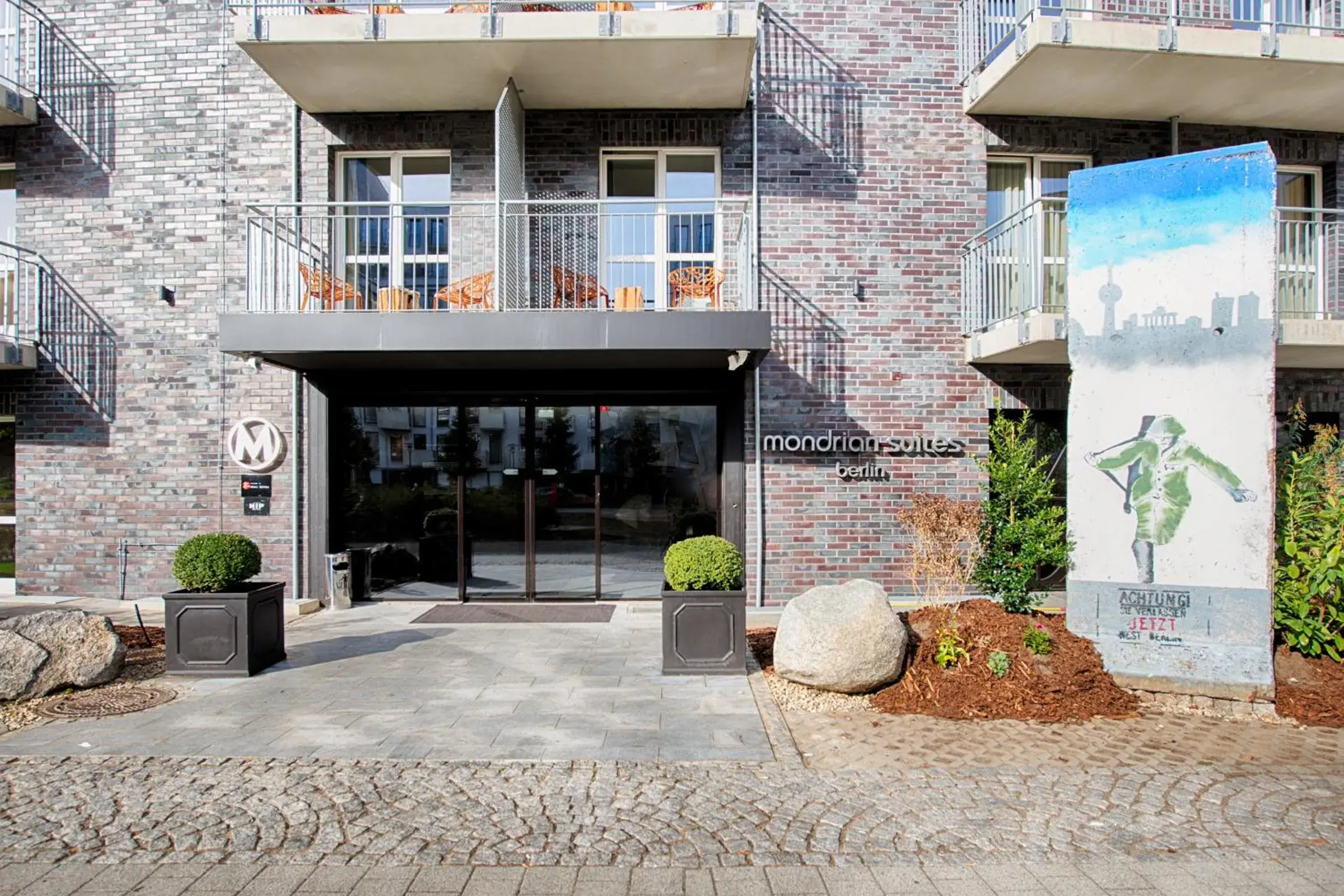 Facade/entrance in Mondrian Suites Berlin am Checkpoint Charlie Facade/entrance in Mondrian Suites Berlin am Checkpoint Charlie