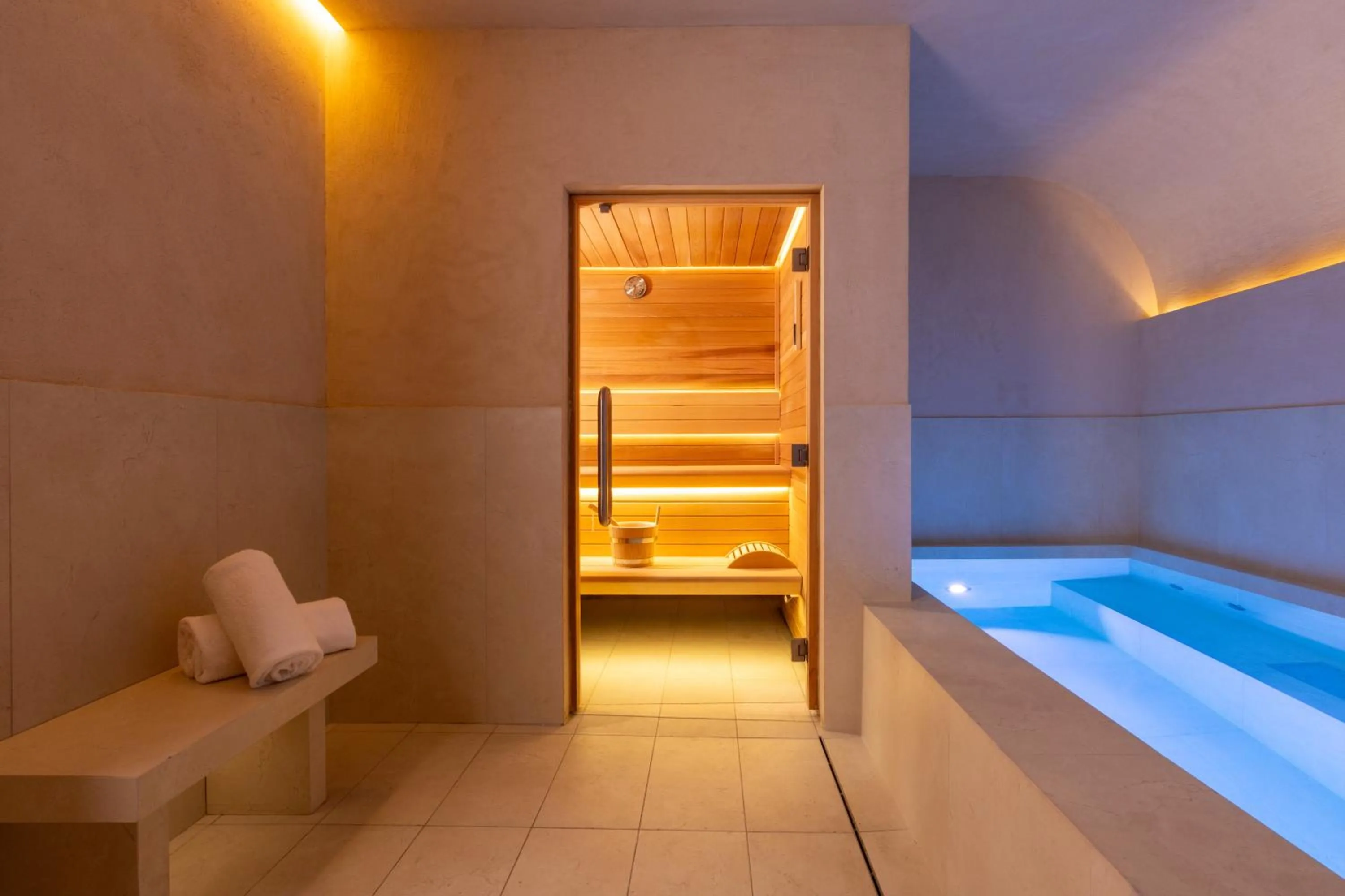 Sauna in Almarine Eiffel Hotel & Spa by Malone