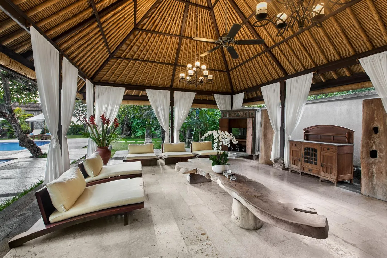 Living room in Villa Pantai Karang