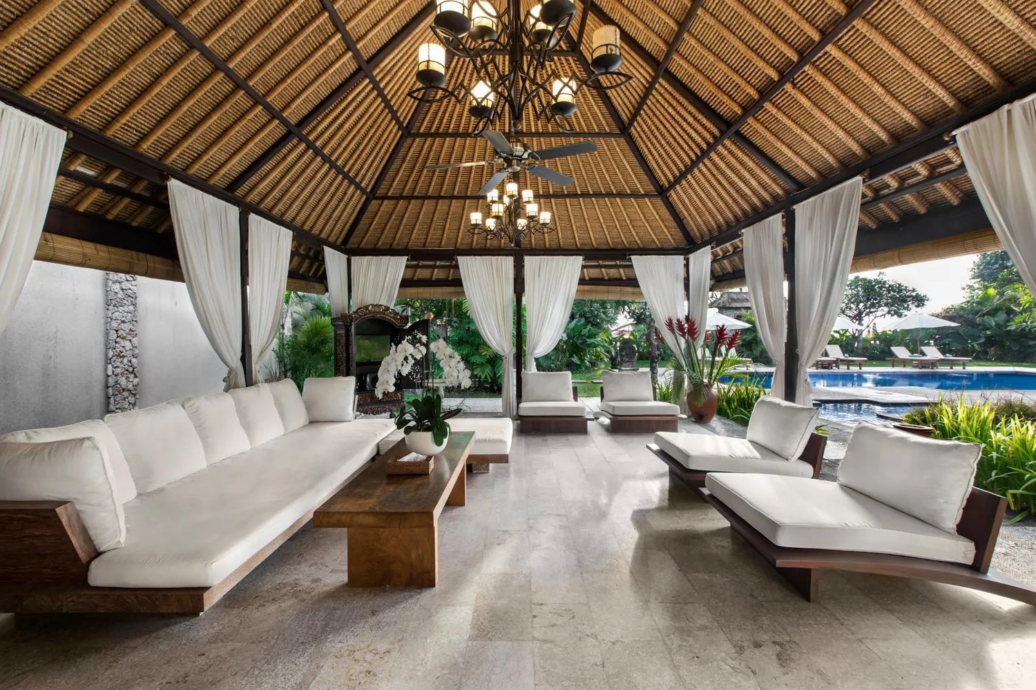 Seating area in Villa Pantai Karang