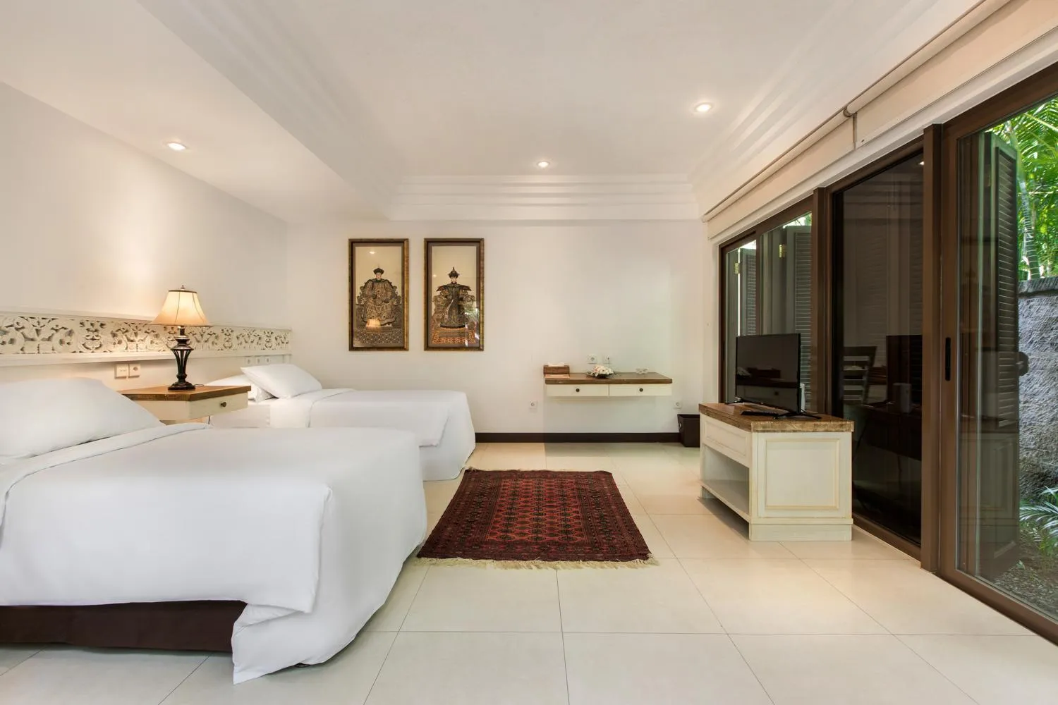 Bed in Villa Pantai Karang