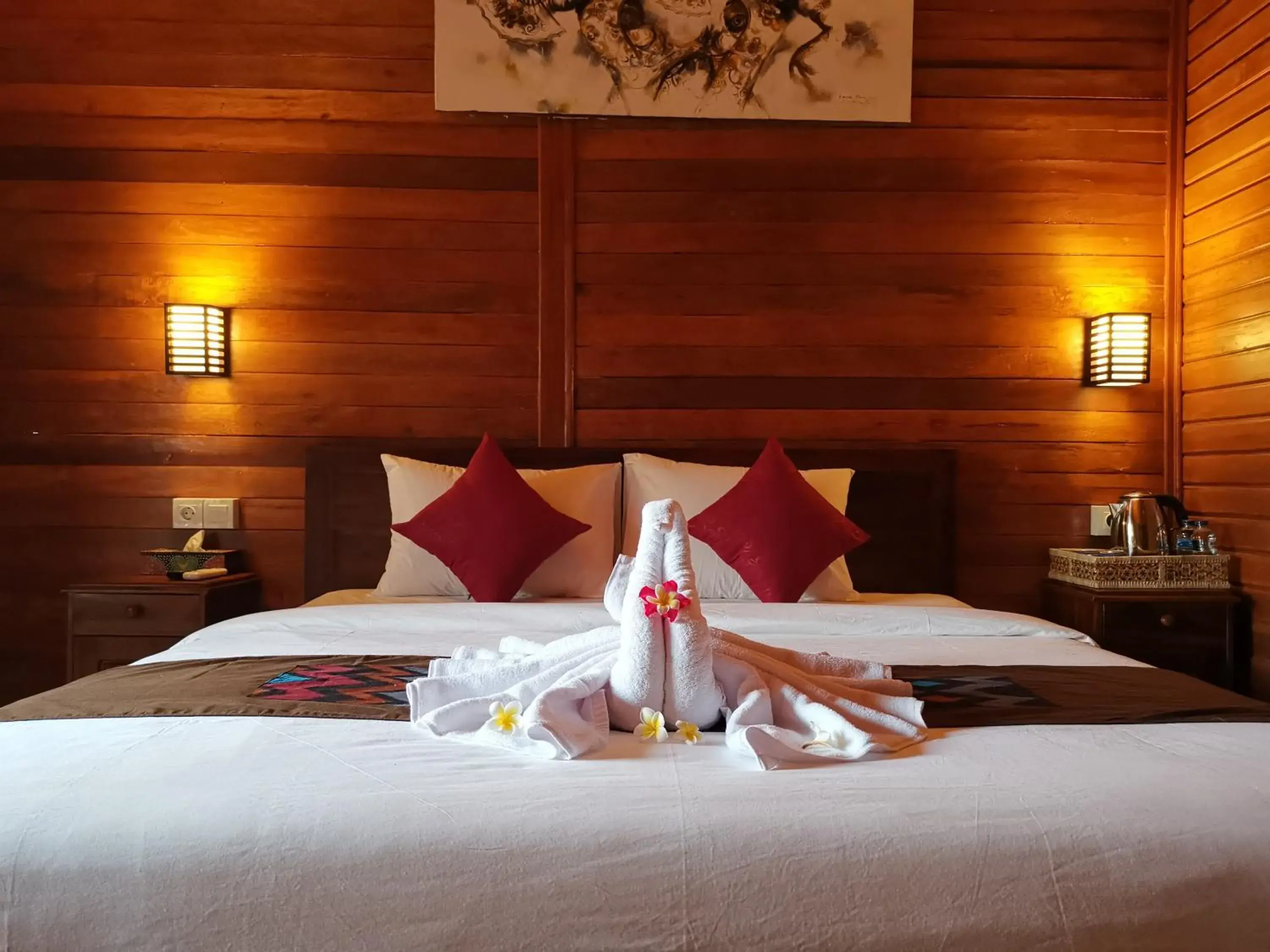 Deluxe Double Room with Garden View in Kamasan Cottage By Reccoma Deluxe Double Room with Garden View in Kamasan Cottage By Reccoma