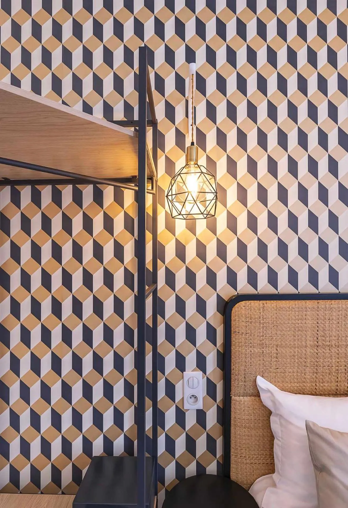 Bed in Best Western Aramis Saint Germain