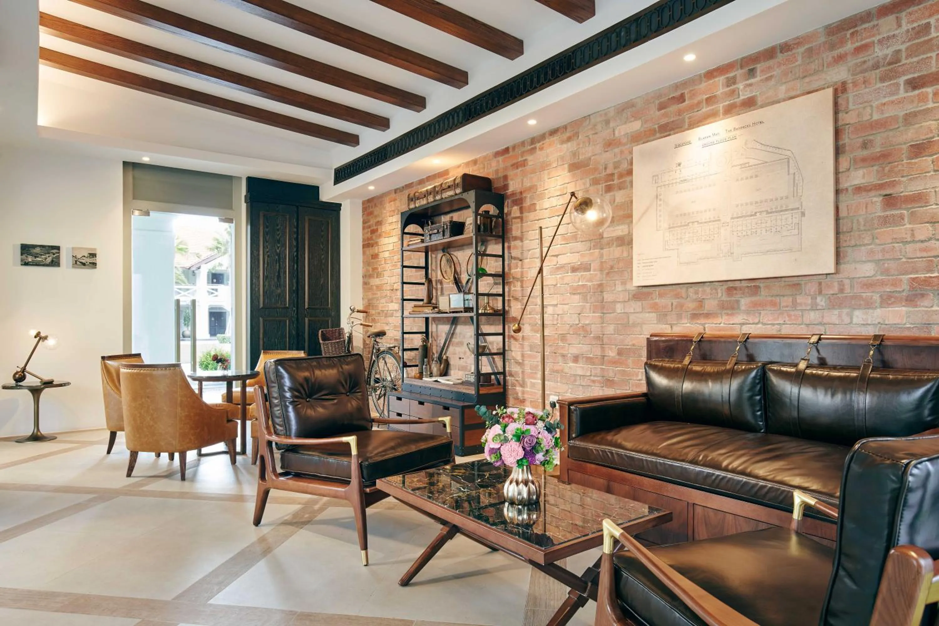 Seating area in The Barracks Hotel Sentosa by Far East Hospitality