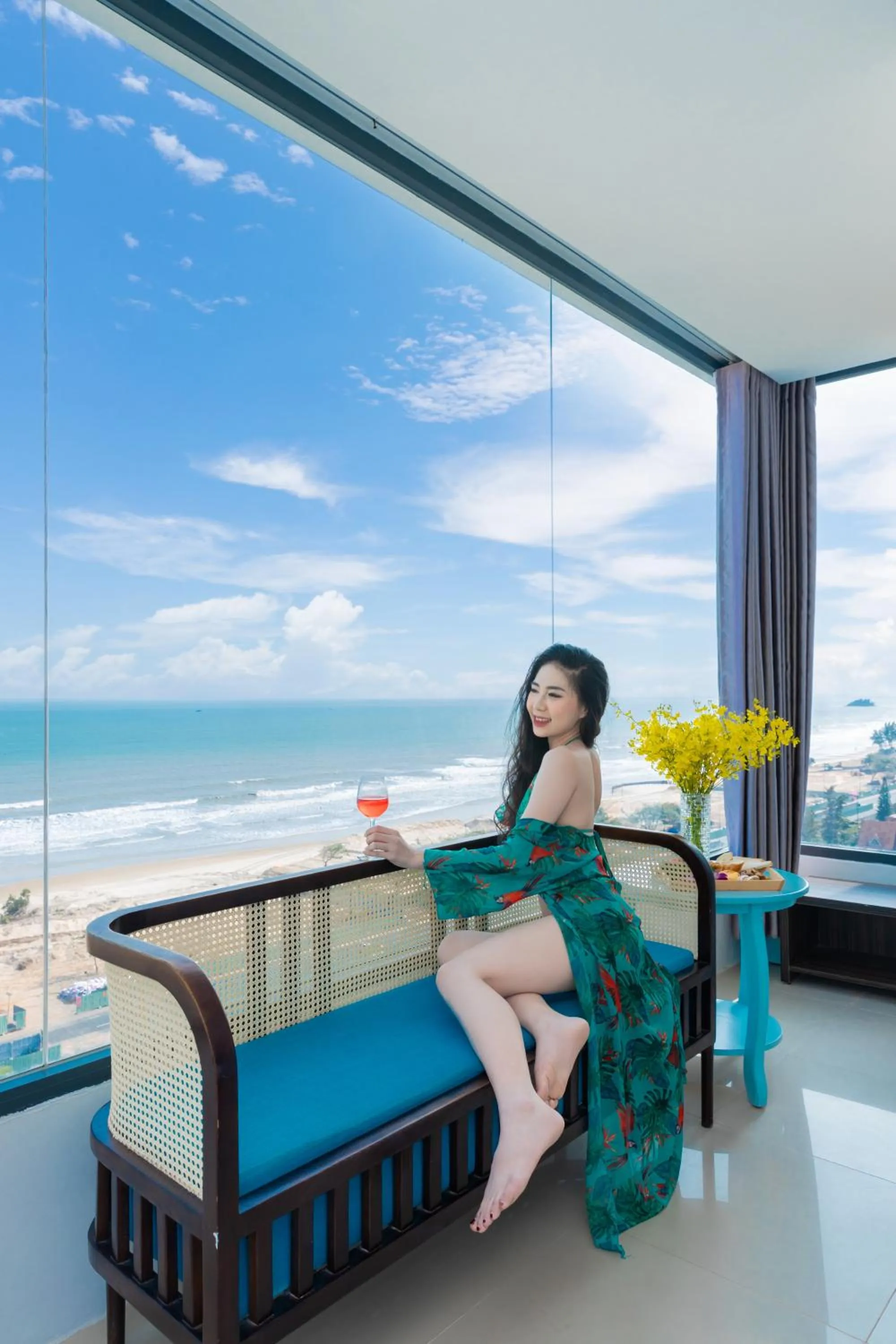 Bed in Annata Beach Hotel