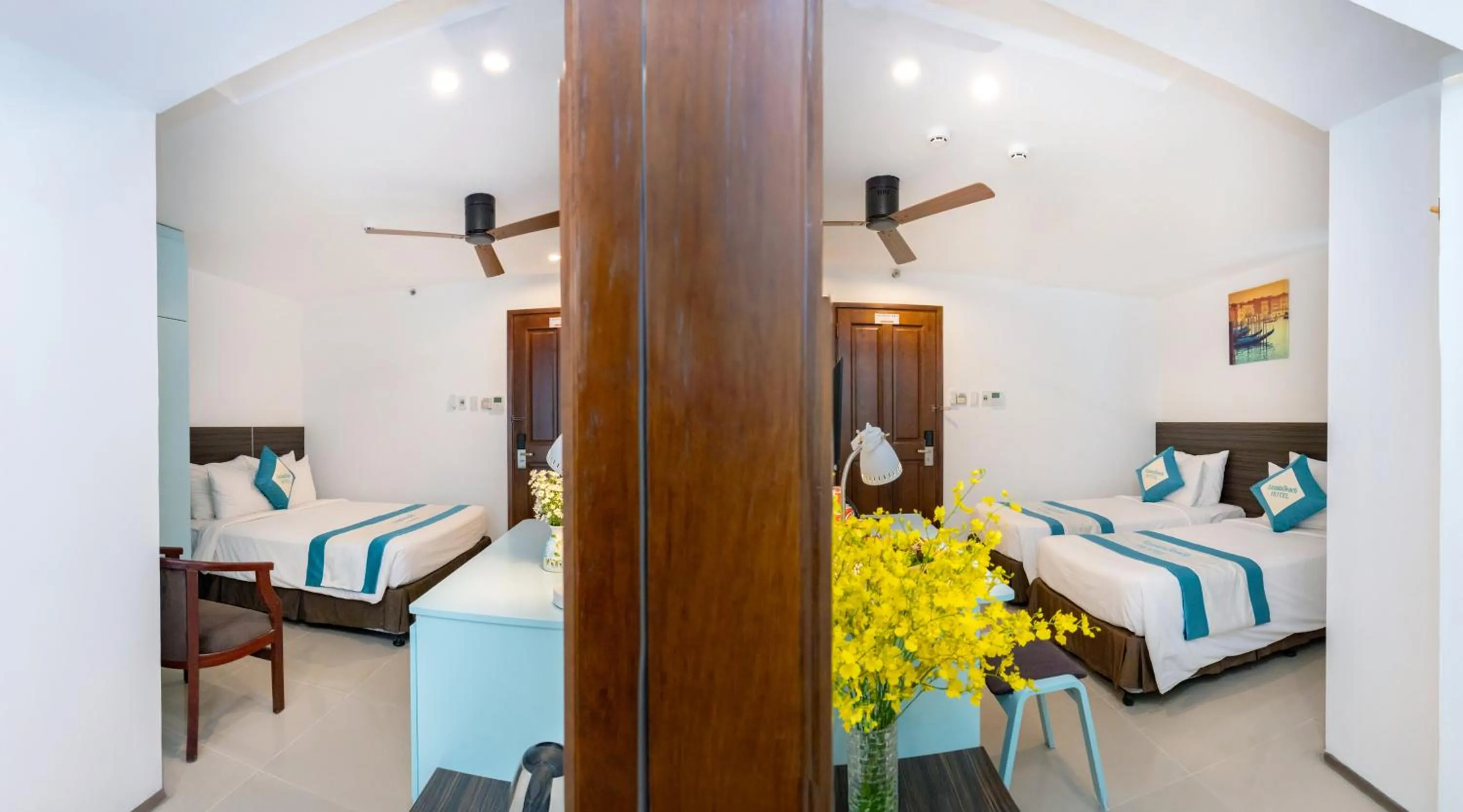 Bed in Annata Beach Hotel