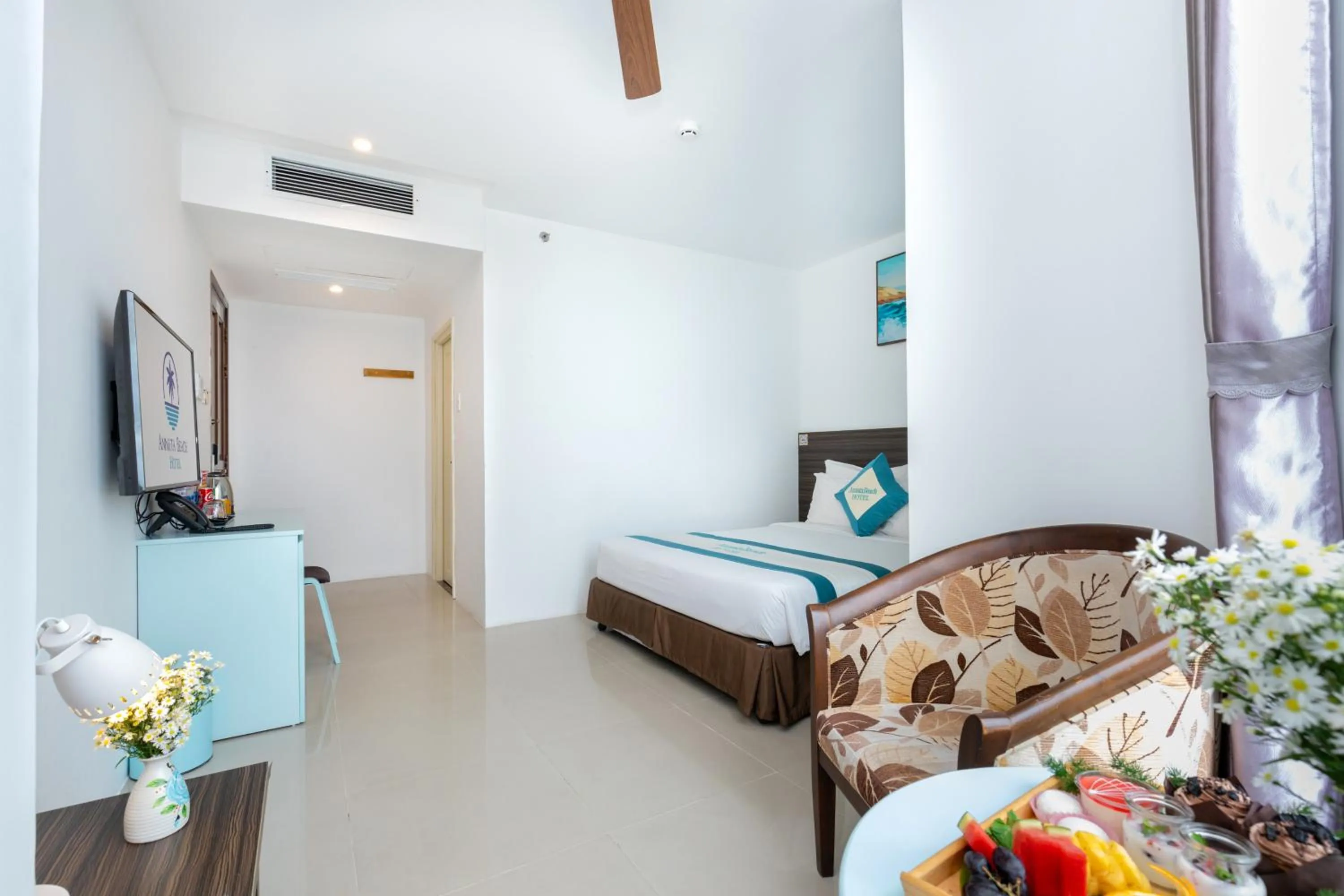 Bed in Annata Beach Hotel