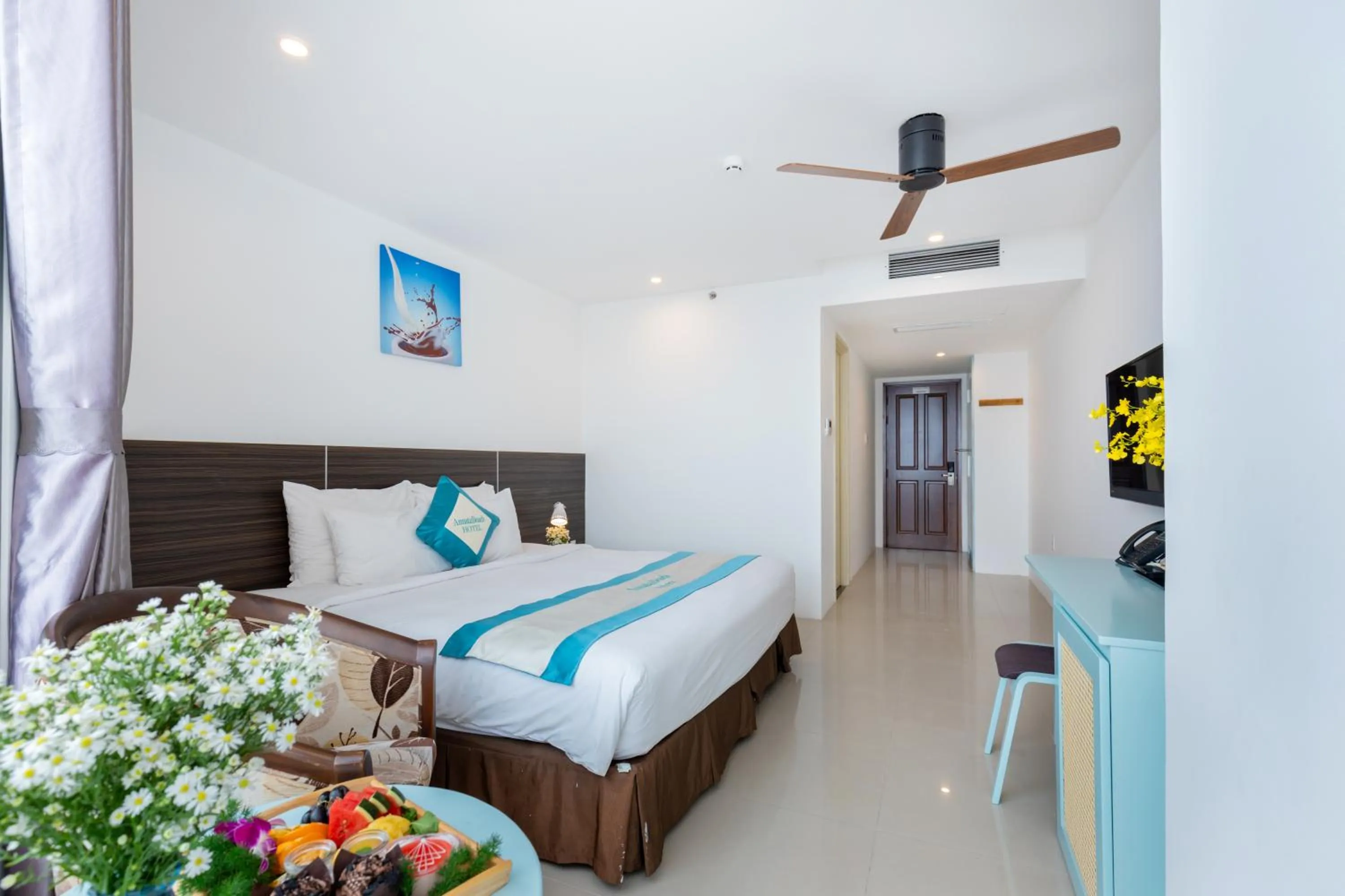 Bed in Annata Beach Hotel