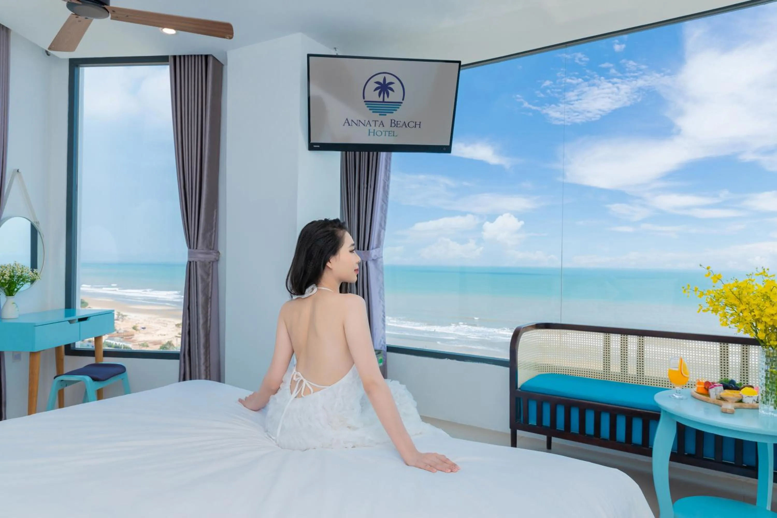 TV and multimedia, Bed in Annata Beach Hotel