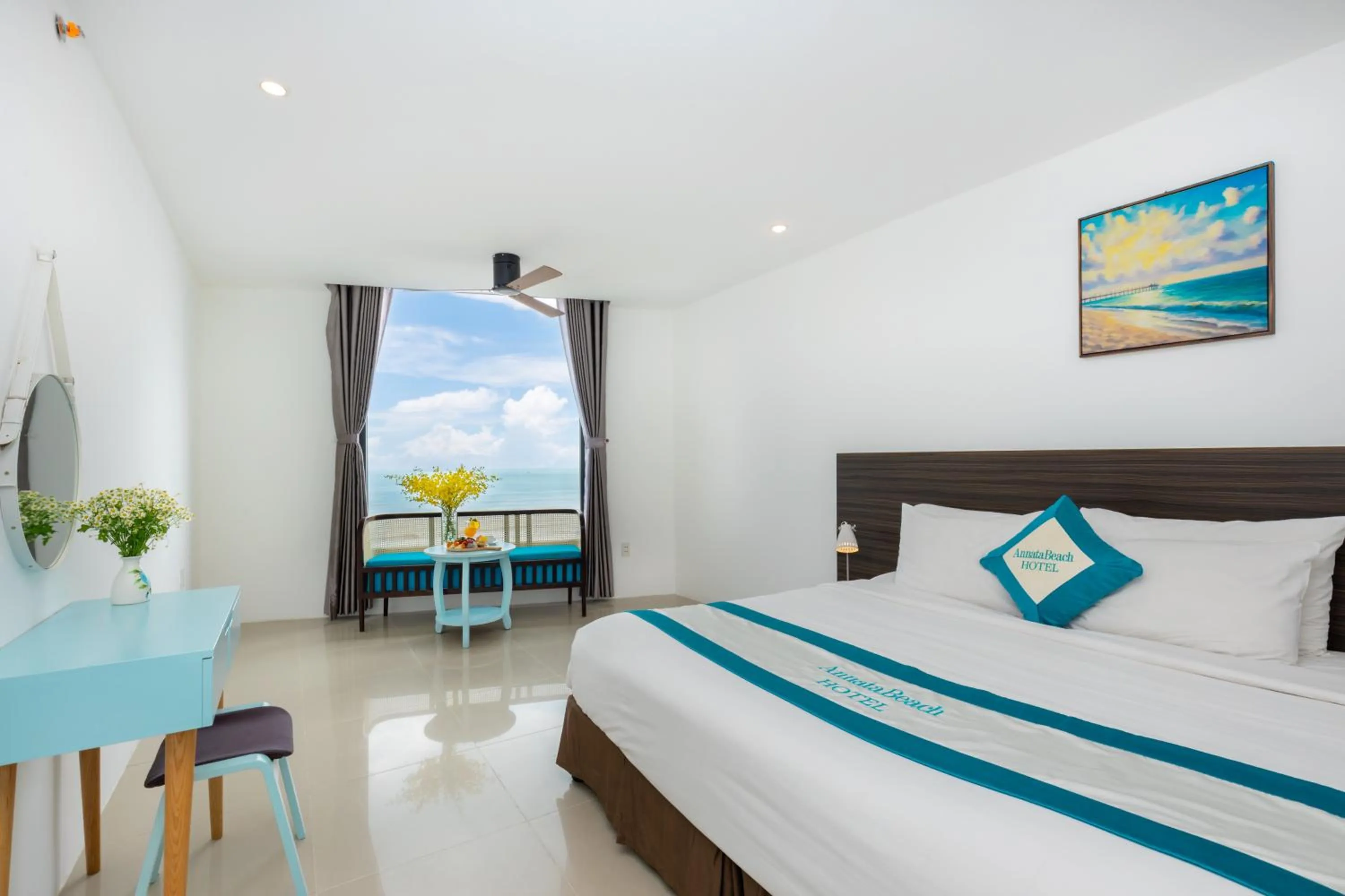 Bed in Annata Beach Hotel