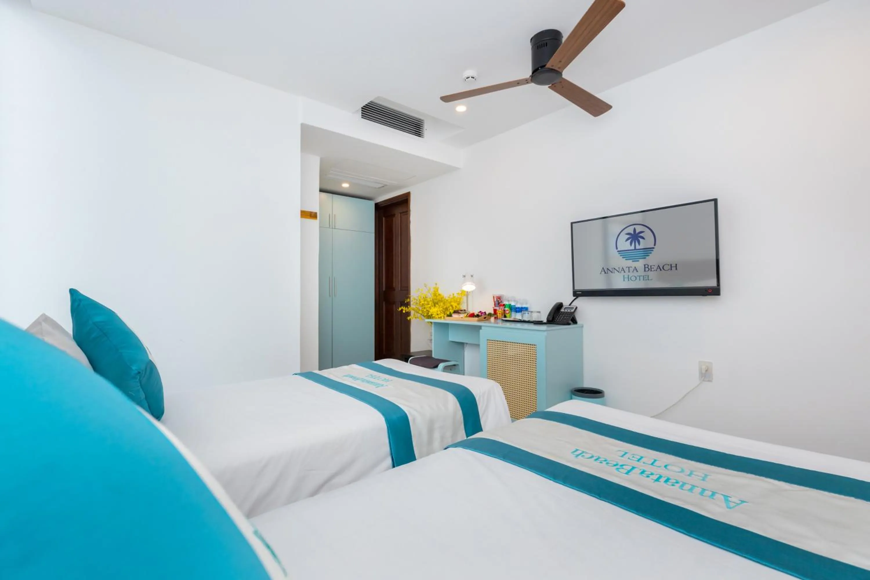 Bed in Annata Beach Hotel