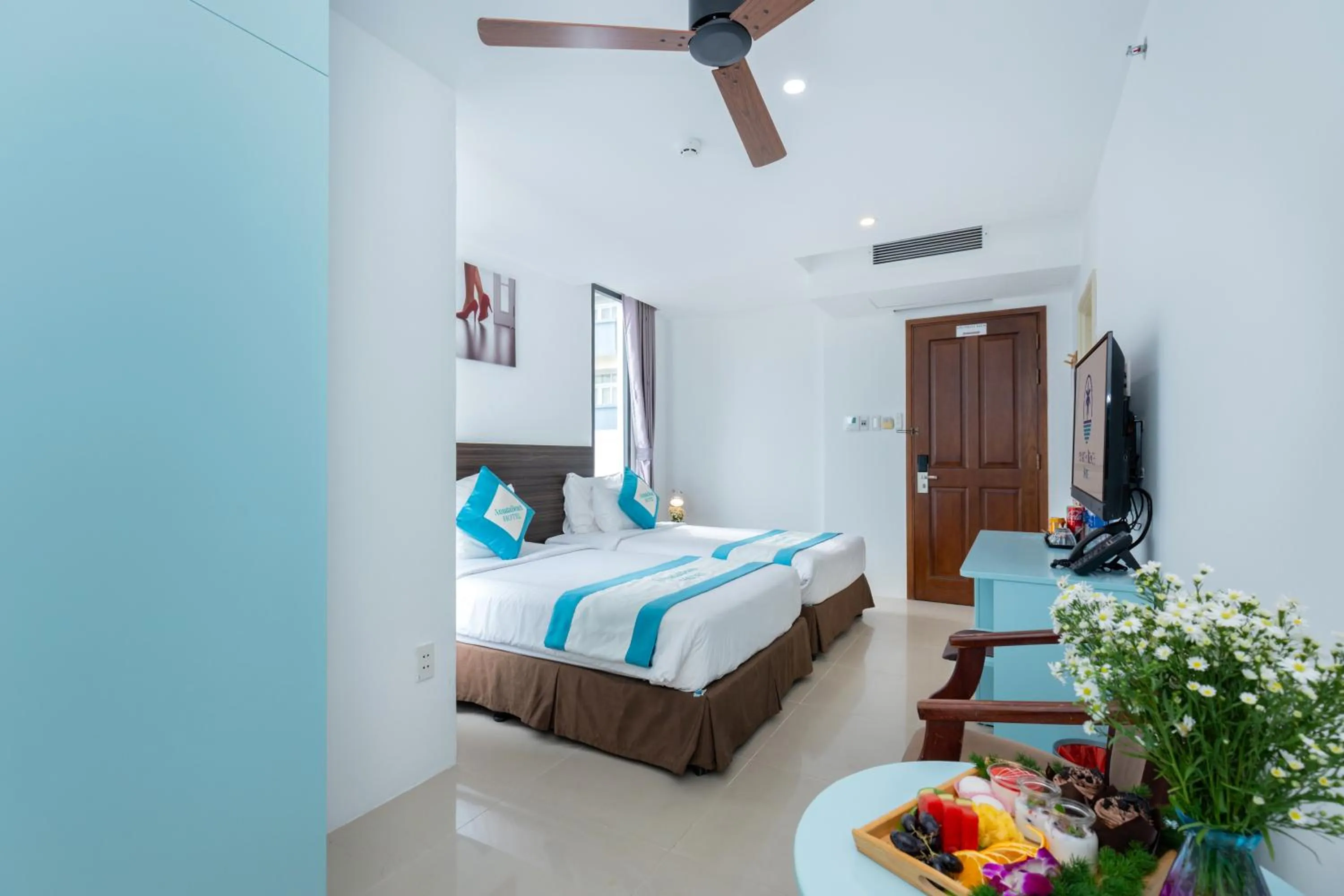 Bed in Annata Beach Hotel