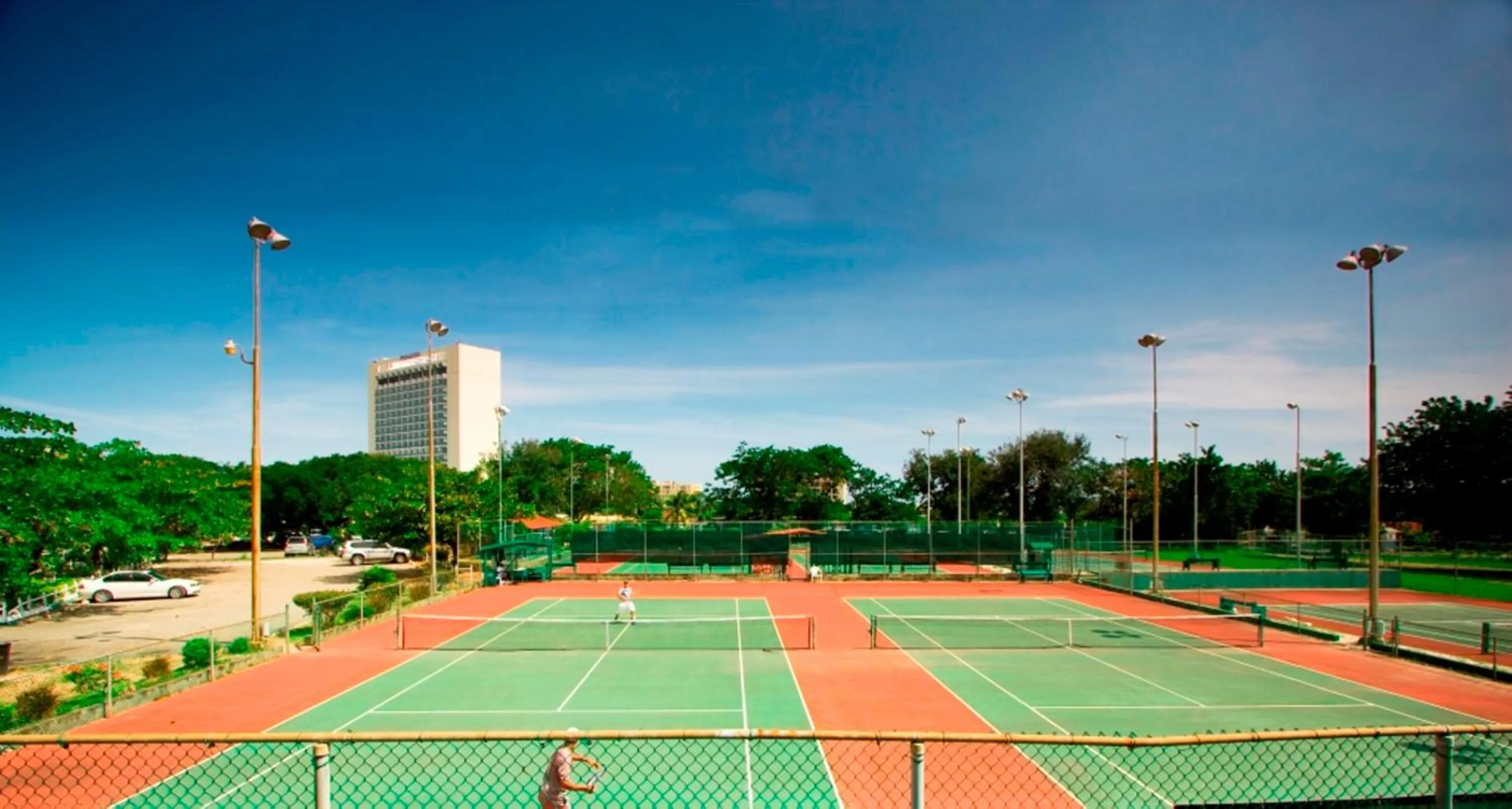 Tennis court in The Liguanea Club