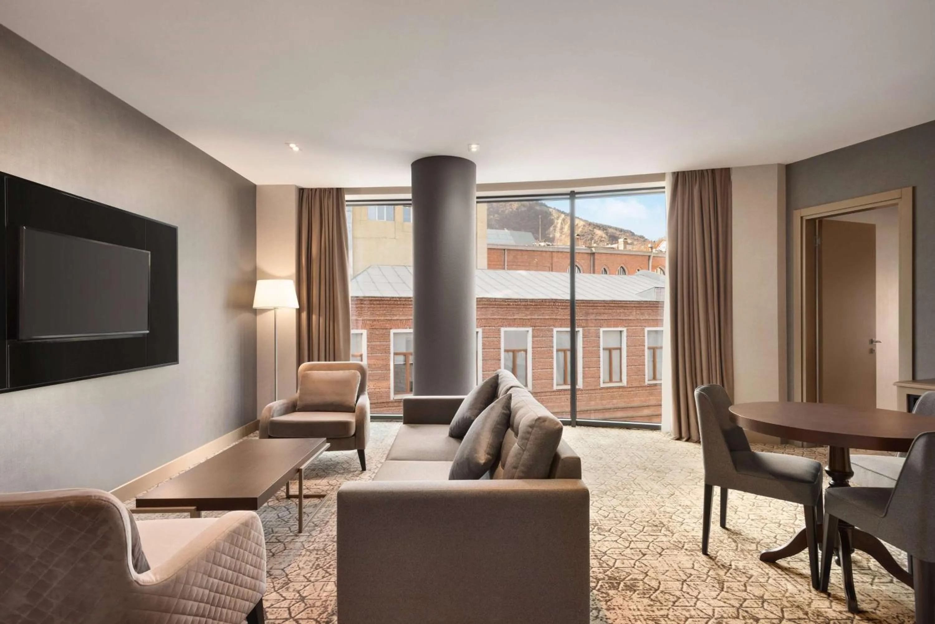 Bed in Wyndham Grand Tbilisi