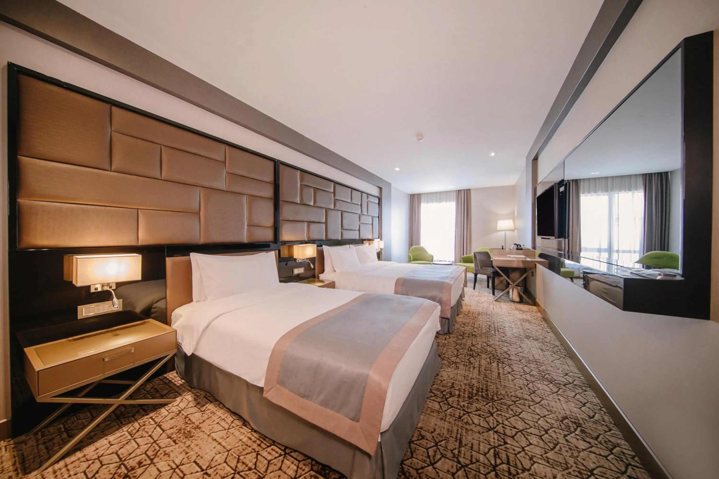 Bed in Wyndham Grand Tbilisi