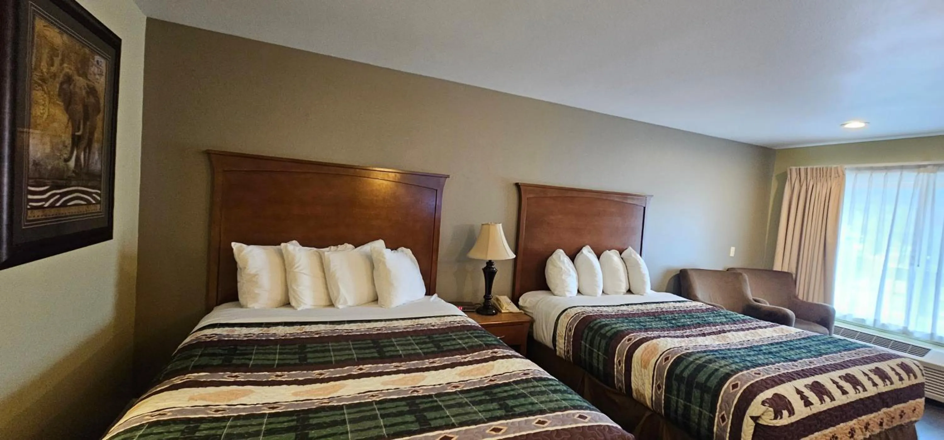 Bed in Mill Village Motel