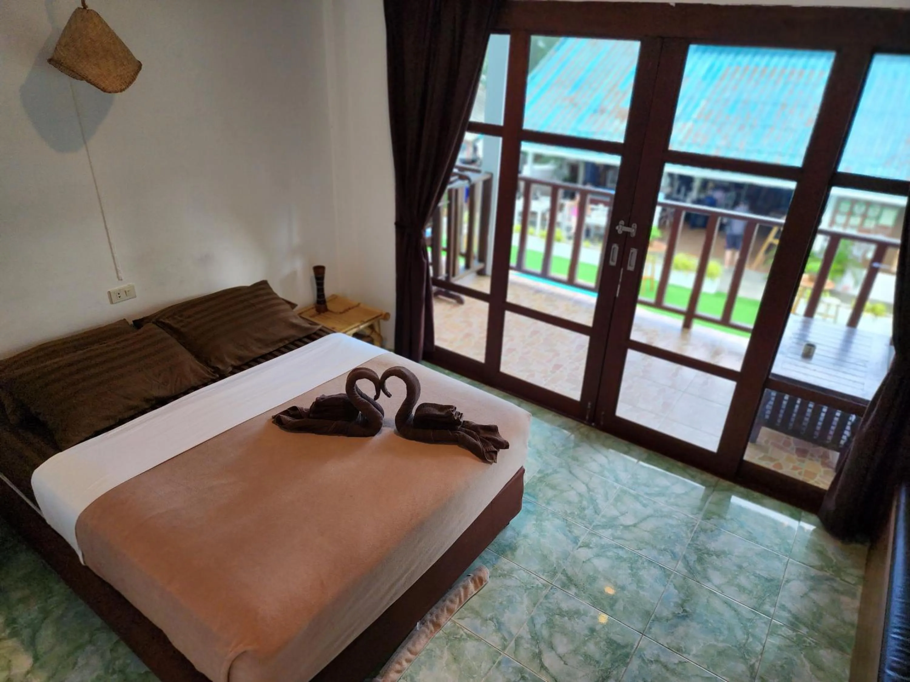 Bed in Tiki Beach Koh Phangan Beach Restaurant Bar and Coworking