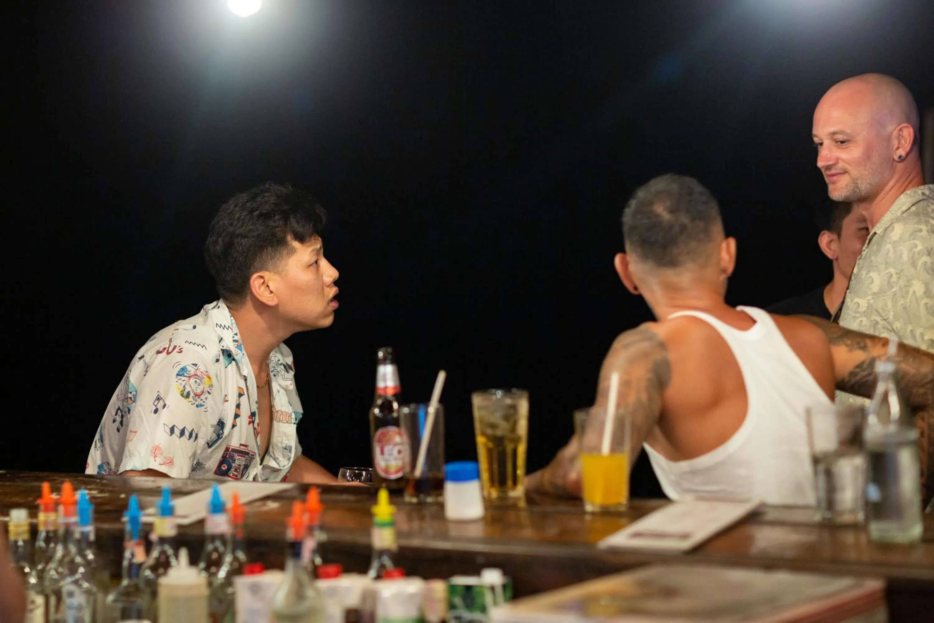 People in Tiki Beach Koh Phangan Beach Restaurant Bar and Coworking