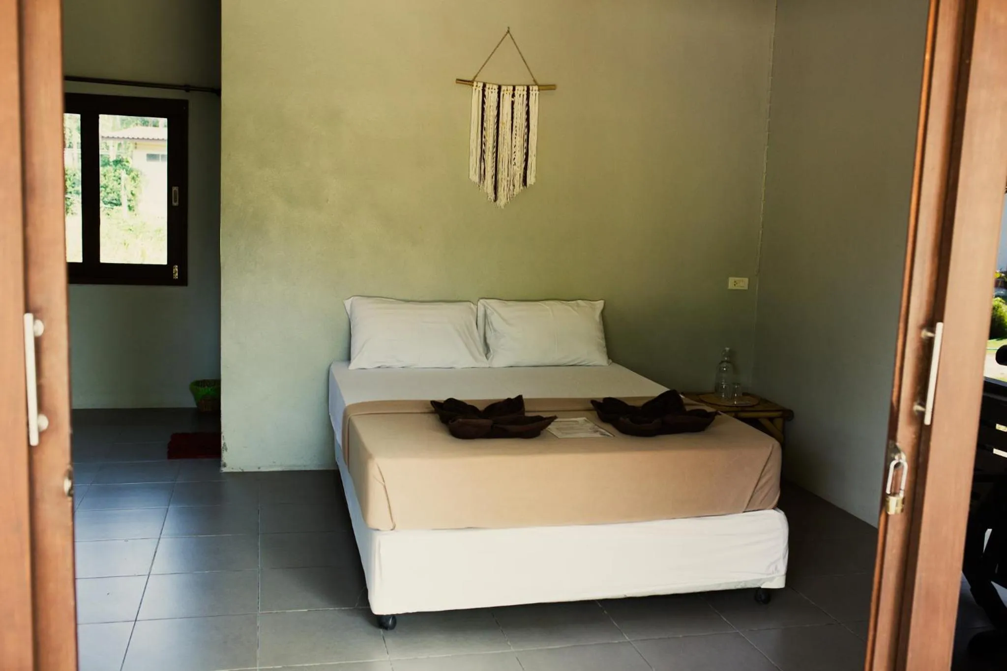 Bed in Tiki Beach Koh Phangan Beach Restaurant Bar and Coworking