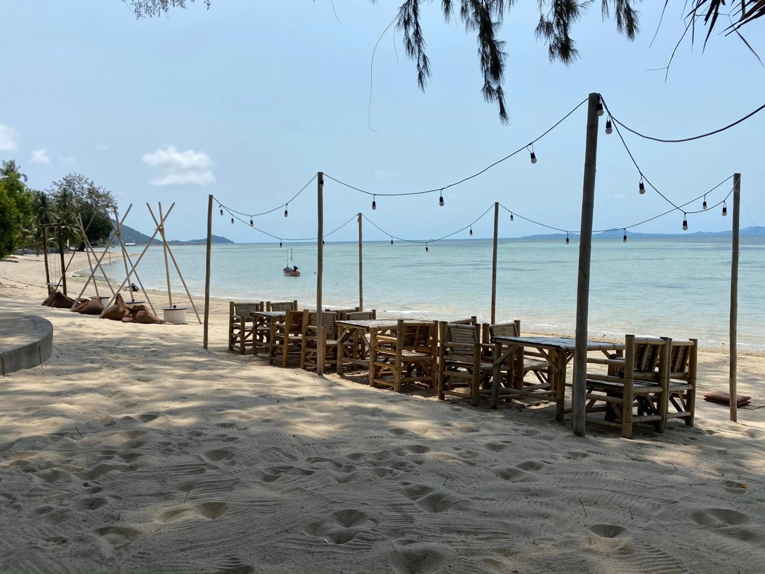 Seating area in Tiki Beach Koh Phangan Beach Restaurant Bar and Coworking