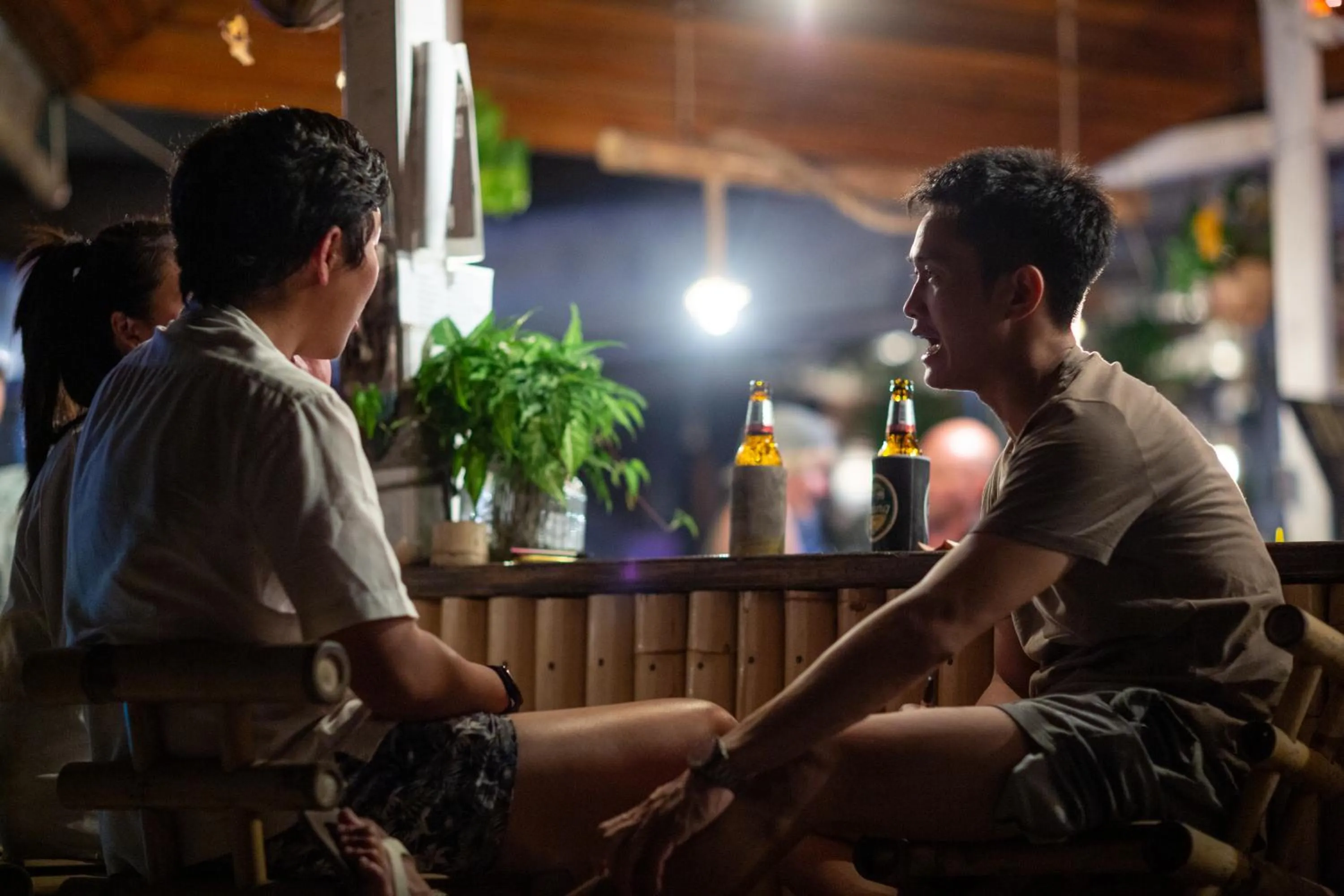 Night in Tiki Beach Koh Phangan Beach Restaurant Bar and Coworking