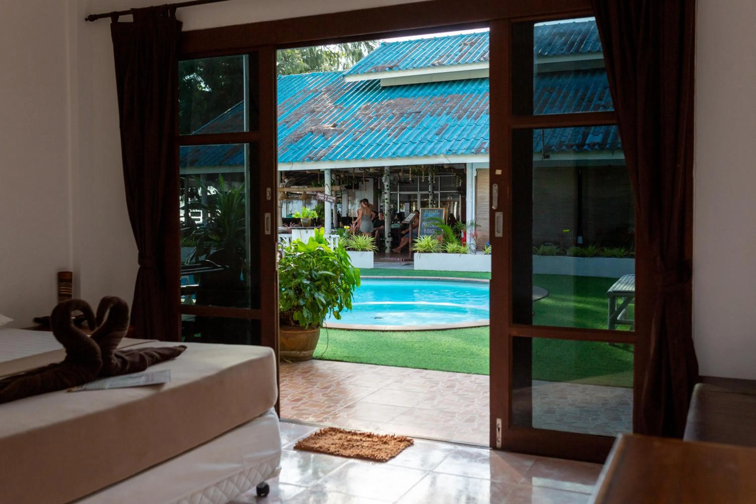 Pool view in Tiki Beach Koh Phangan Beach Restaurant Bar and Coworking