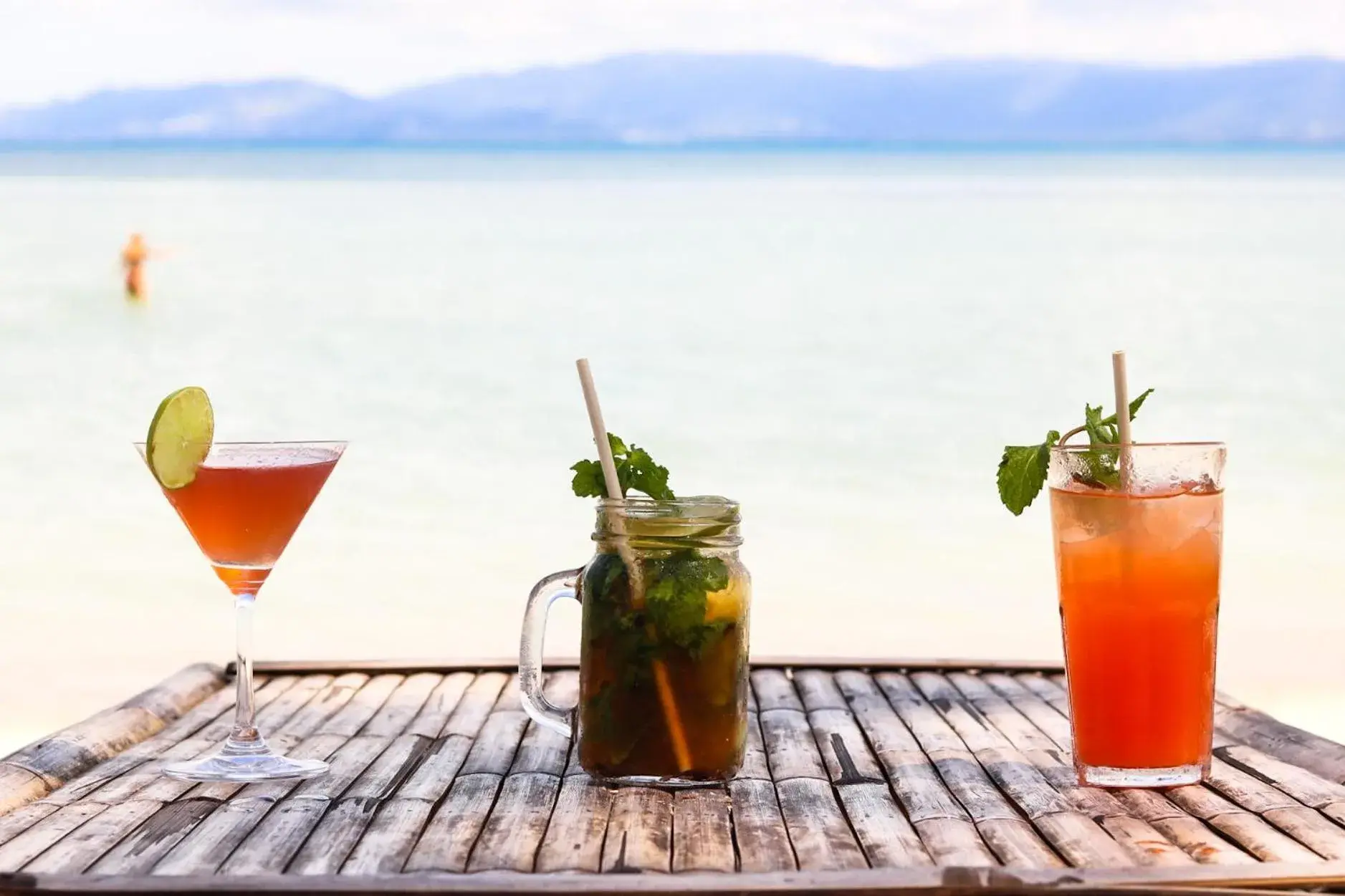 Drinks in Tiki Beach Koh Phangan Beach Restaurant Bar and Coworking Drinks in Tiki Beach Koh Phangan Beach Restaurant Bar and Coworking