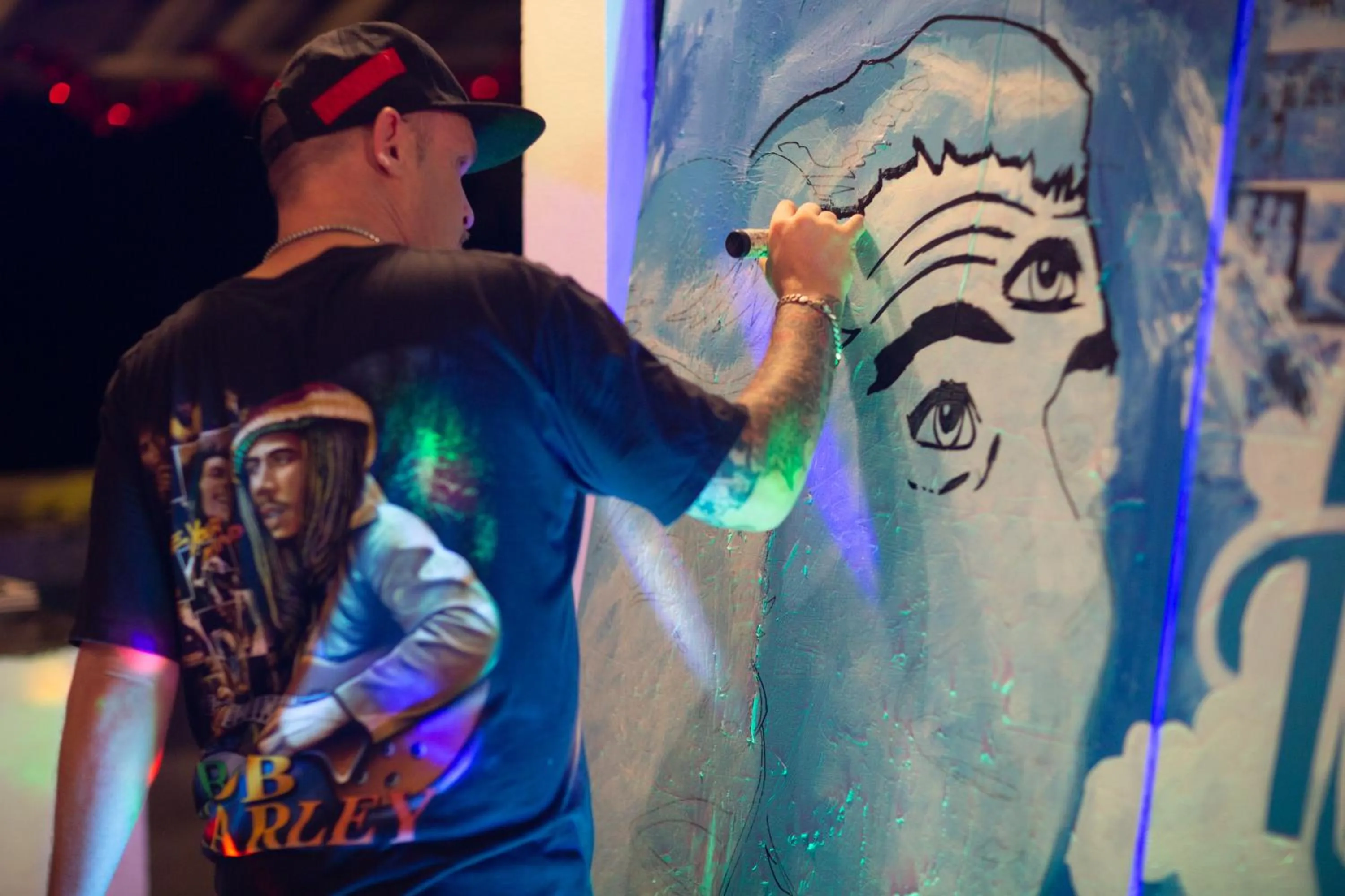 People in Tiki Beach Koh Phangan Beach Restaurant Bar and Coworking