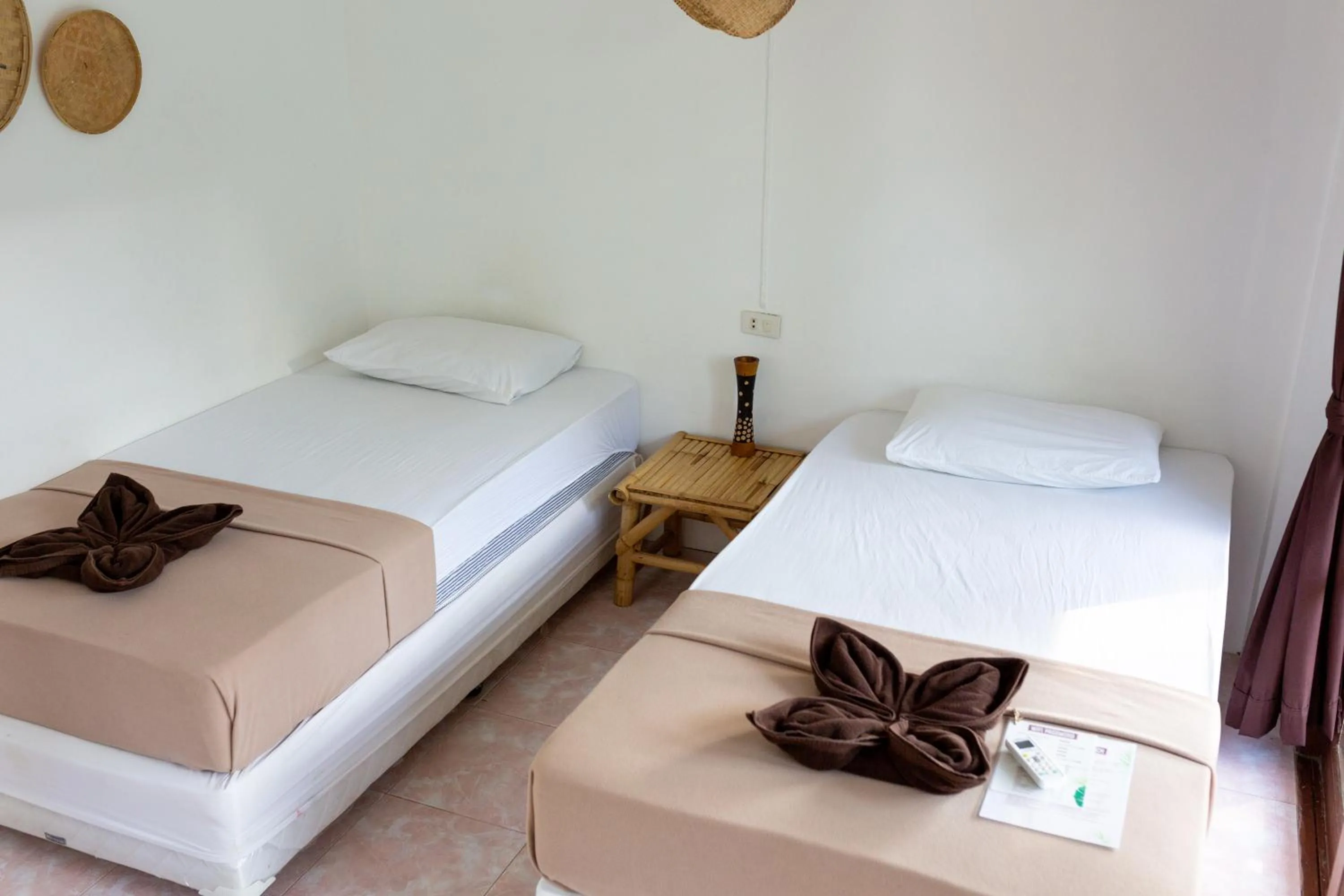 Bed in Tiki Beach Koh Phangan Beach Restaurant Bar and Coworking