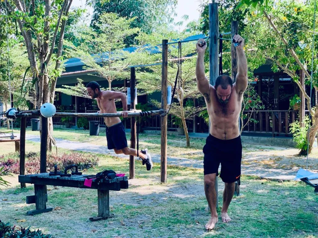 Fitness centre/facilities in Tiki Beach Koh Phangan Beach Restaurant Bar and Coworking