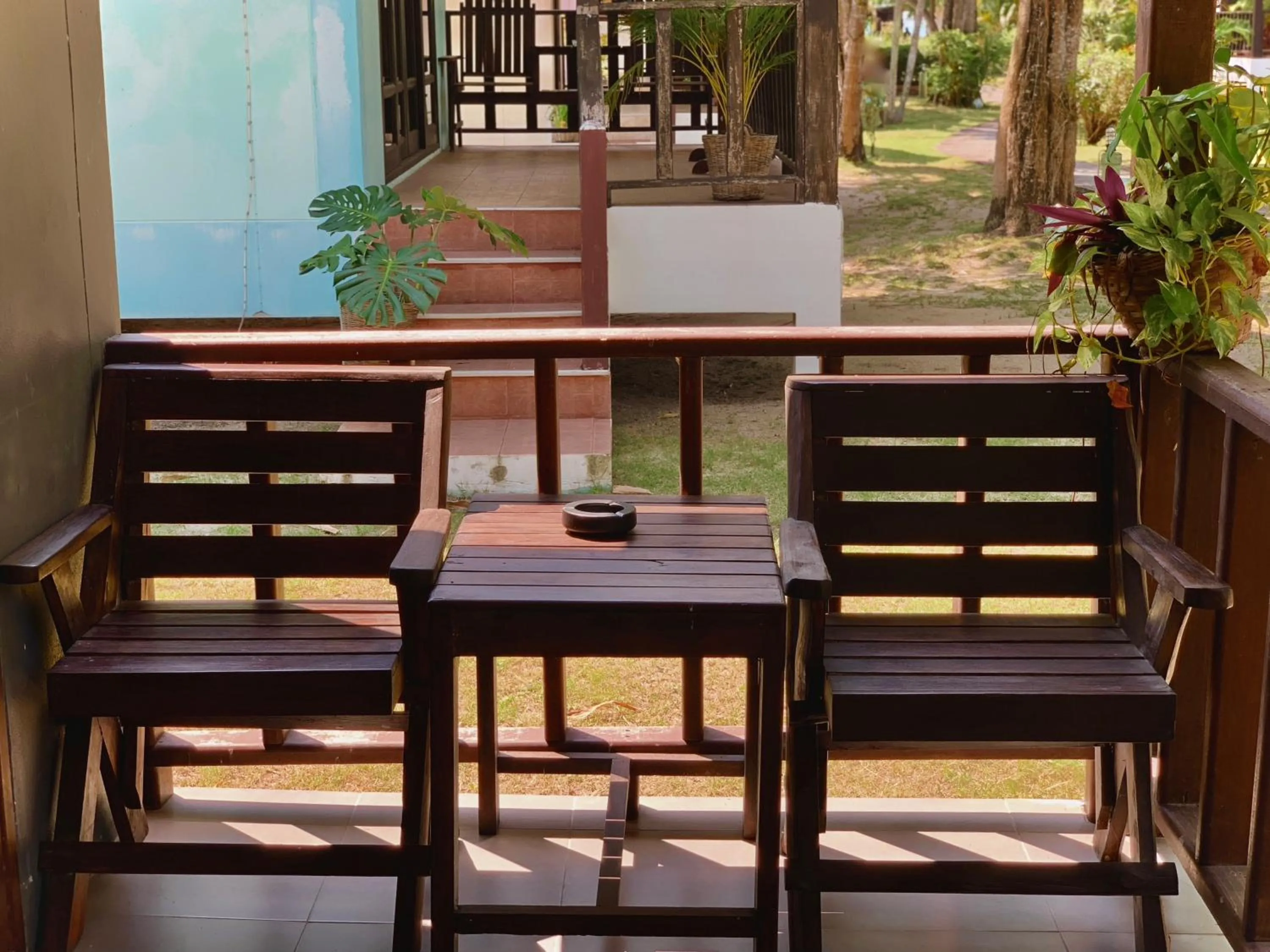 Garden in Tiki Beach Koh Phangan Beach Restaurant Bar and Coworking