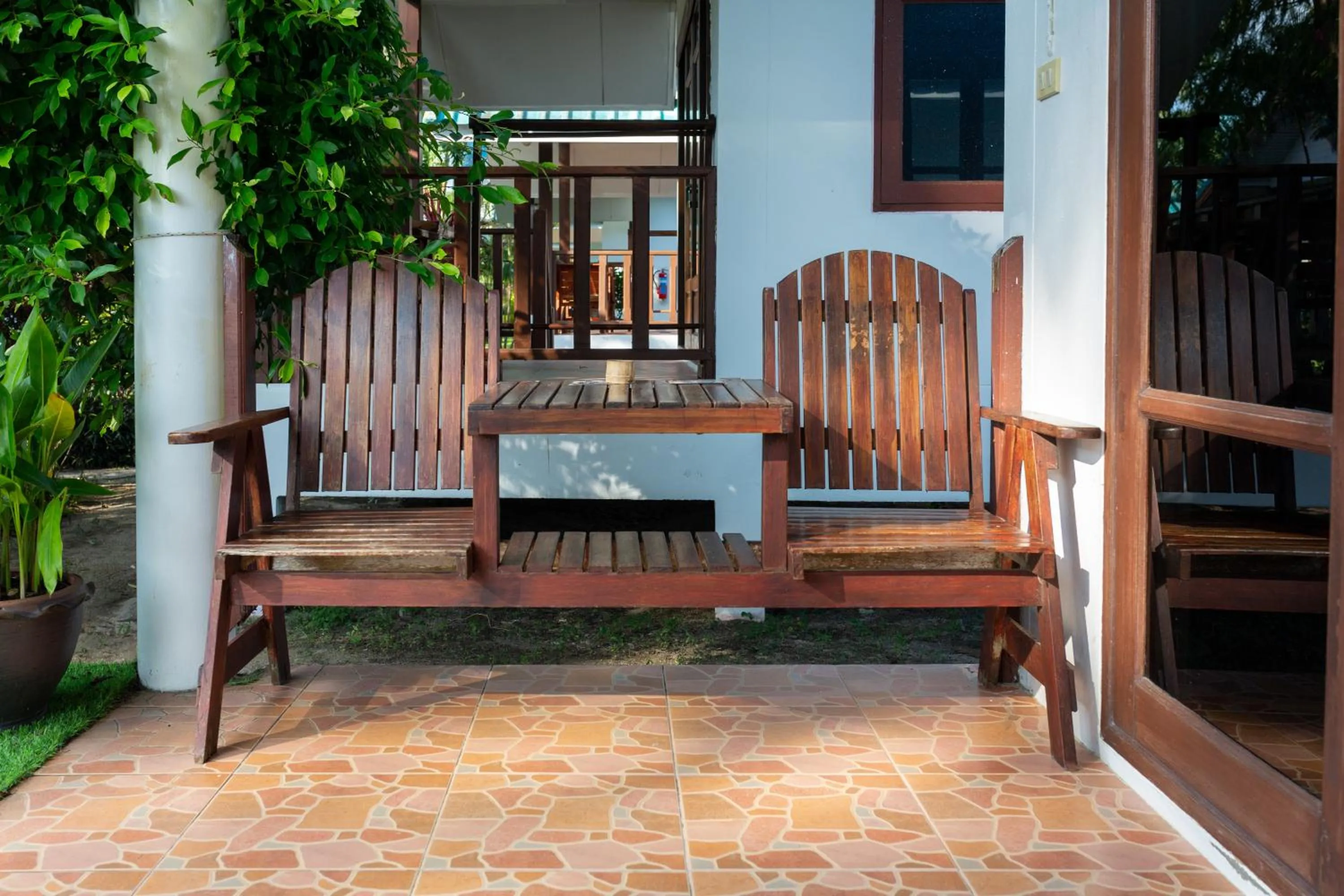 Balcony/Terrace in Tiki Beach Koh Phangan Beach Restaurant Bar and Coworking