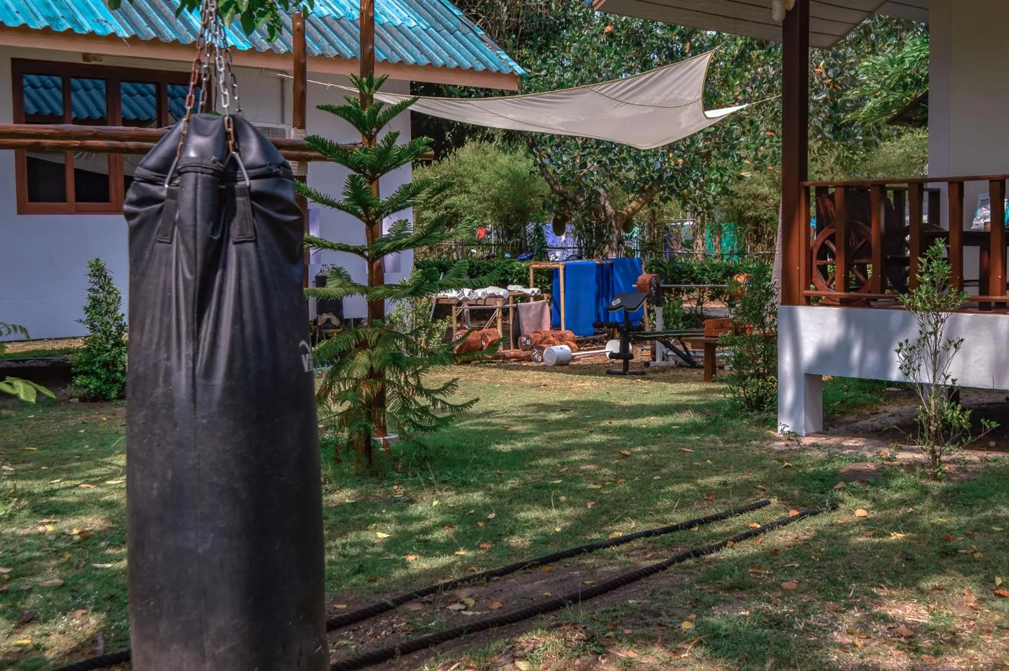Fitness centre/facilities in Tiki Beach Koh Phangan Beach Restaurant Bar and Coworking