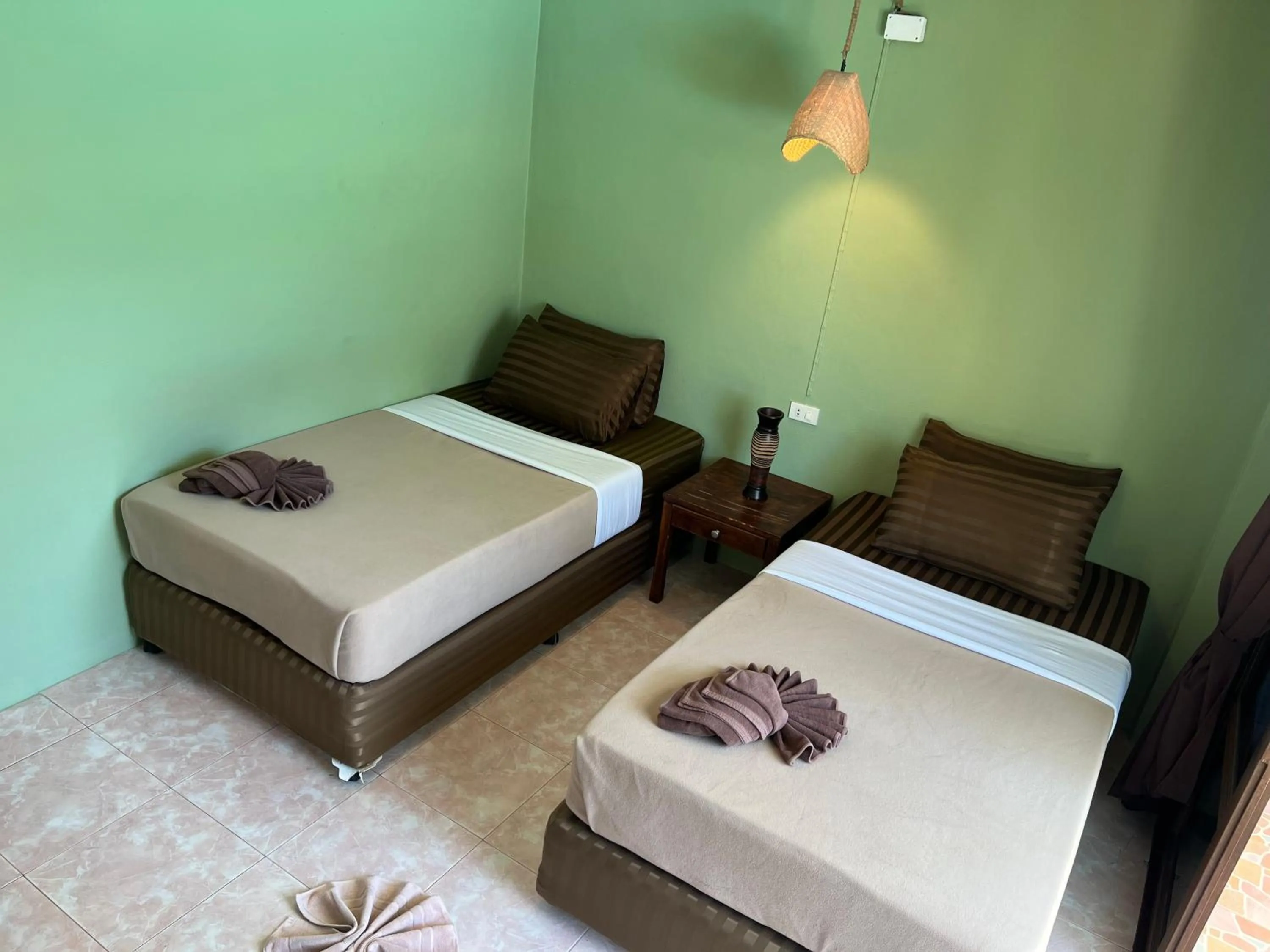 Bed in Tiki Beach Koh Phangan Beach Restaurant Bar and Coworking