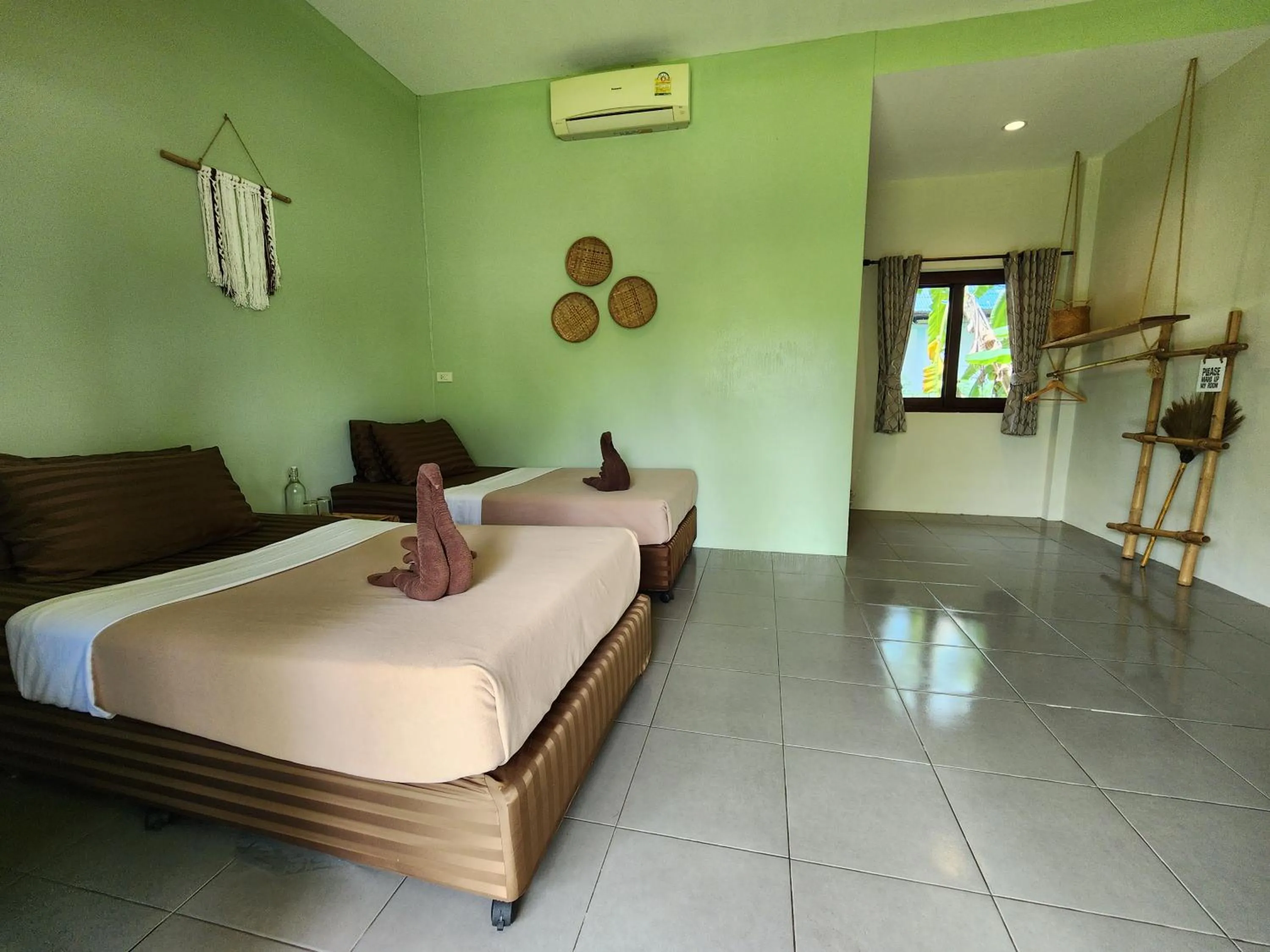 Bed in Tiki Beach Koh Phangan Beach Restaurant Bar and Coworking