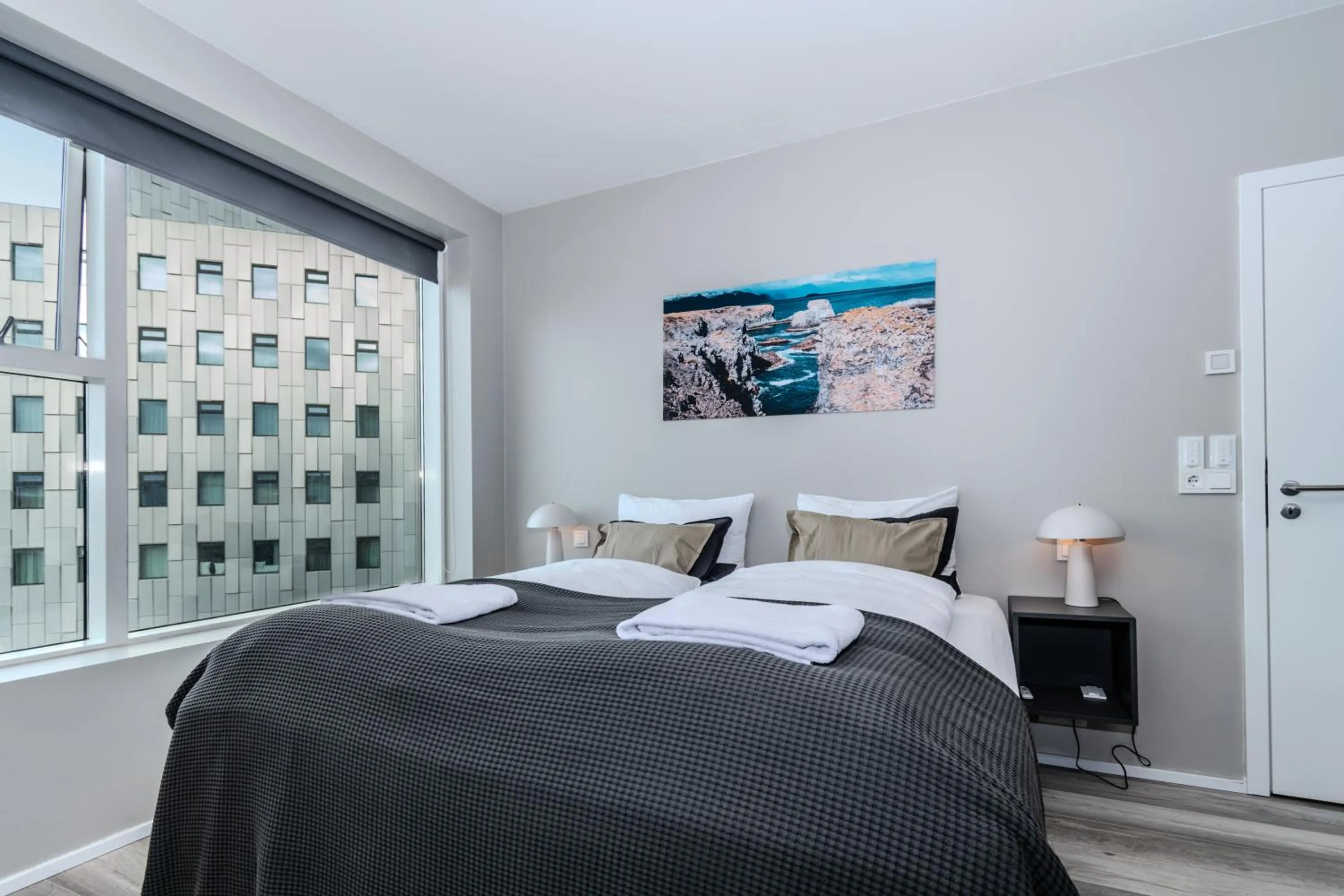 Bed in Sif Apartments by Heimaleiga