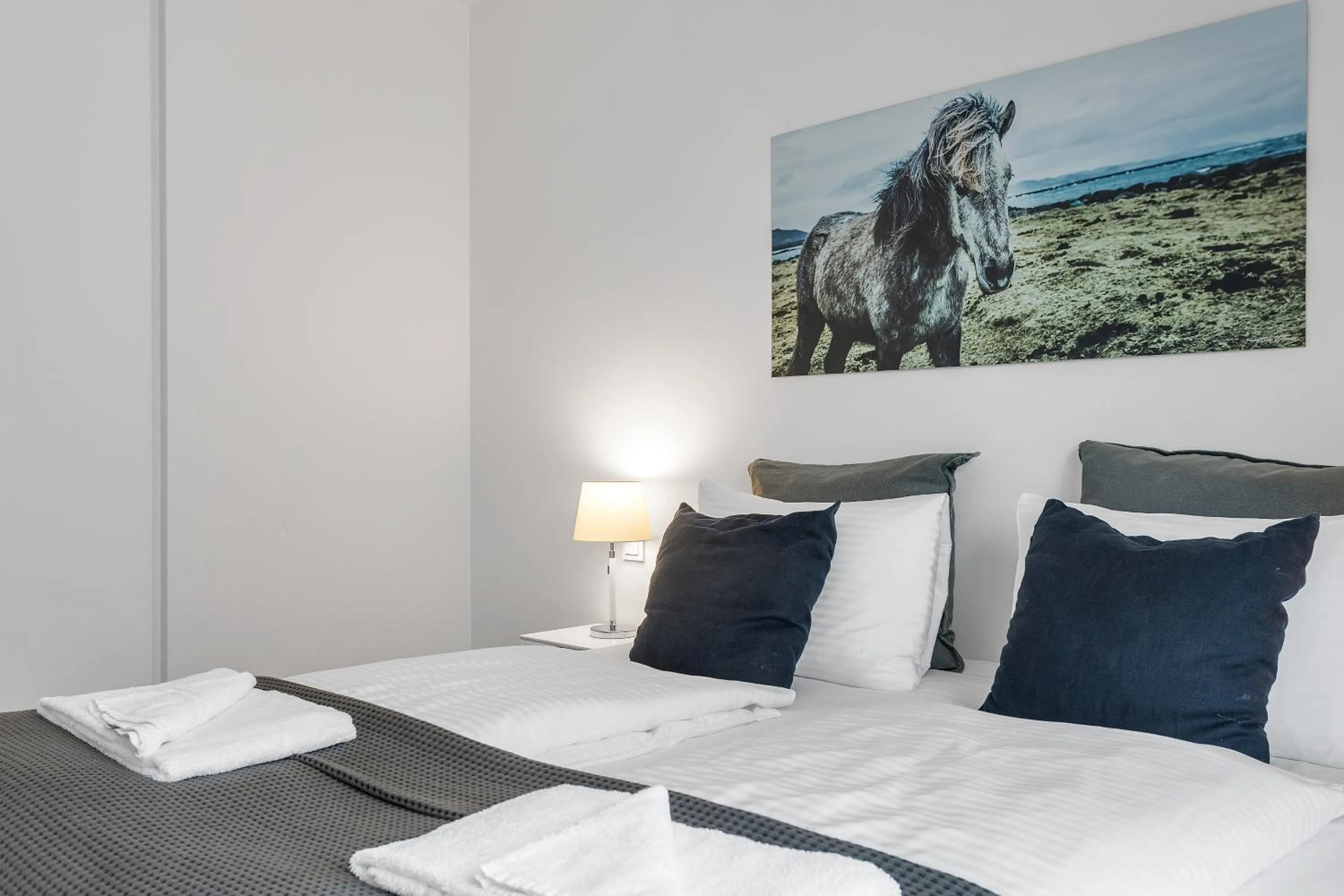 Bed in Sif Apartments by Heimaleiga