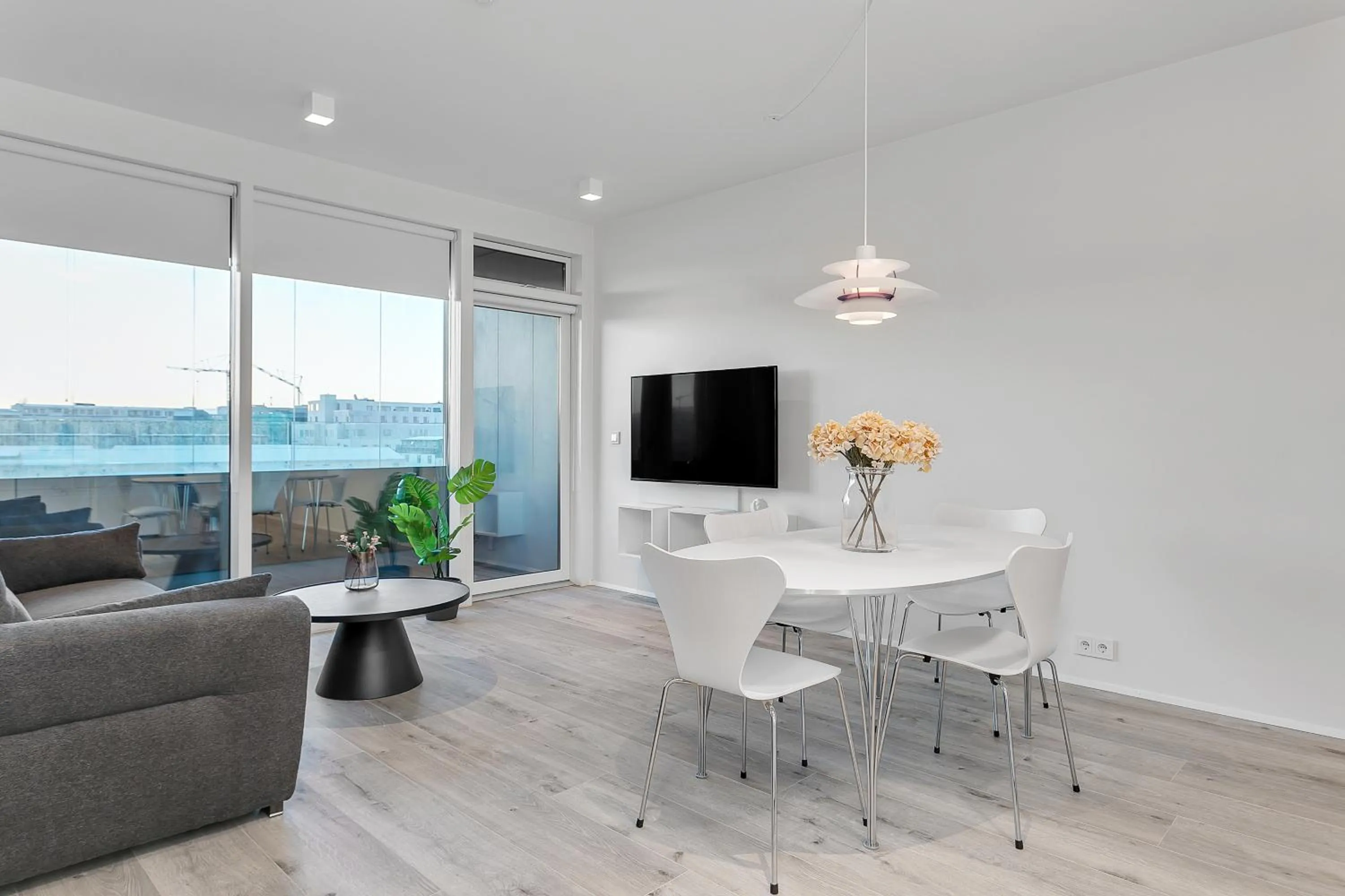 TV and multimedia in Sif Apartments by Heimaleiga