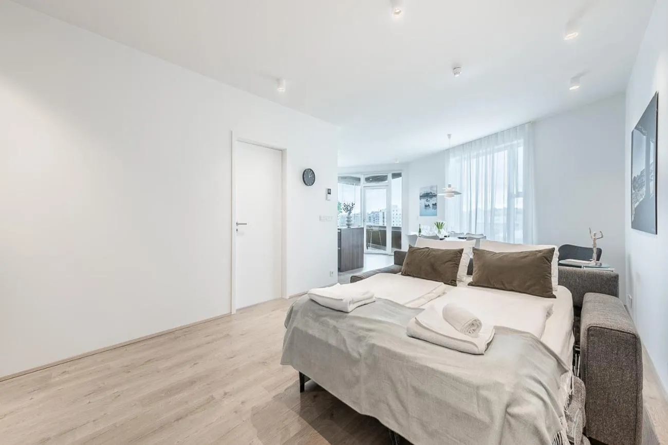 Bed in Sif Apartments by Heimaleiga