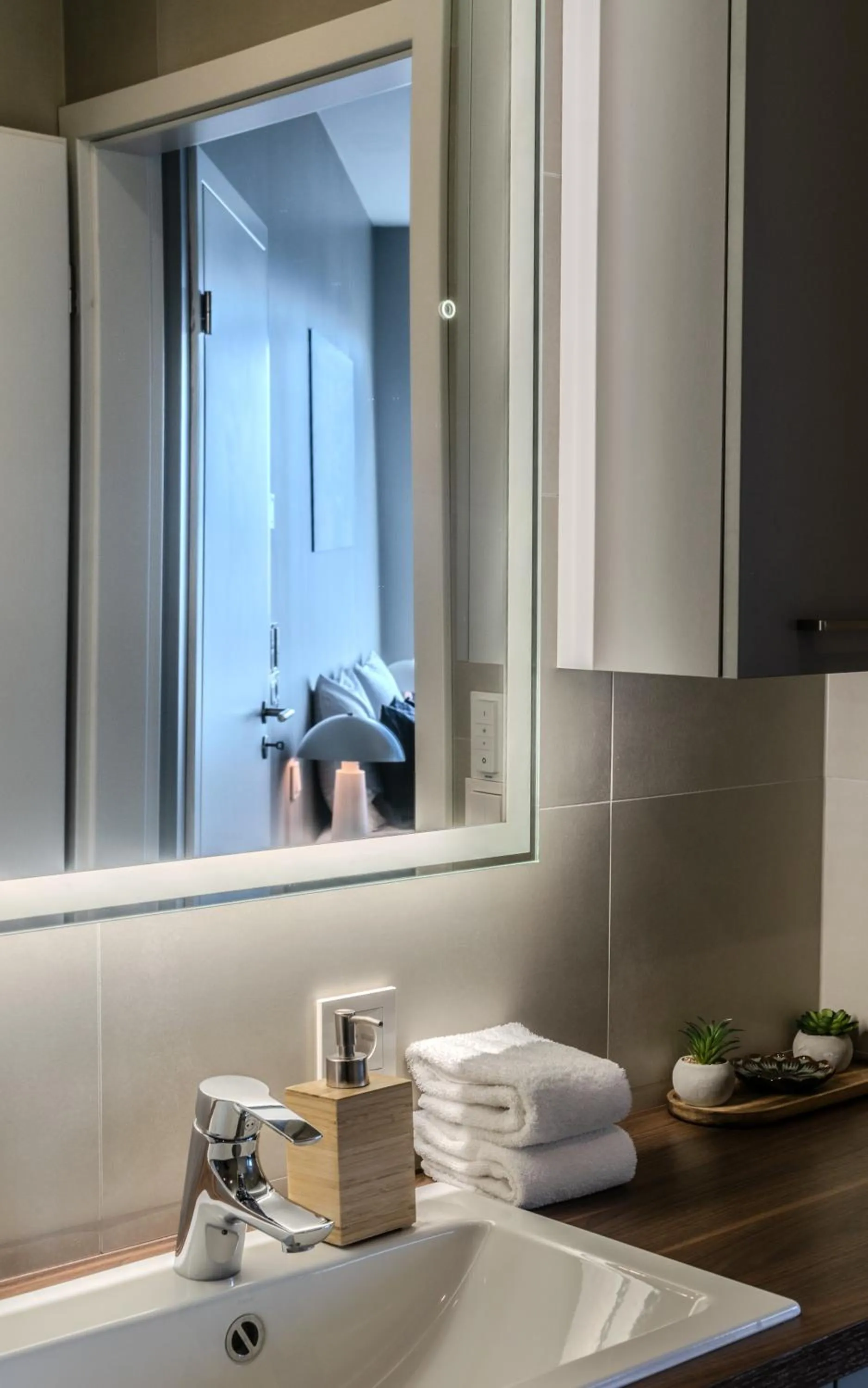 Bathroom in Sif Apartments by Heimaleiga