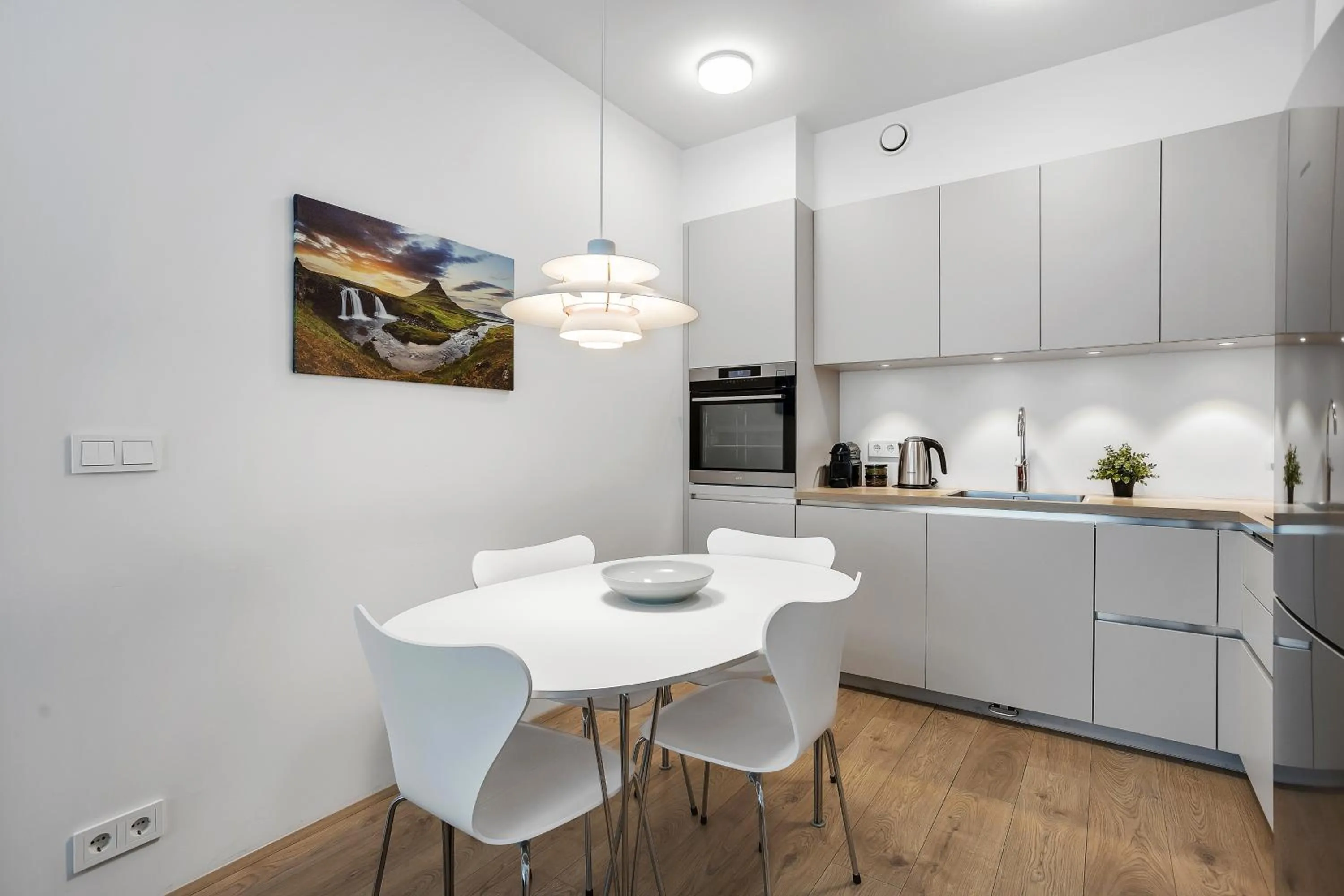 Kitchen or kitchenette in Sif Apartments by Heimaleiga