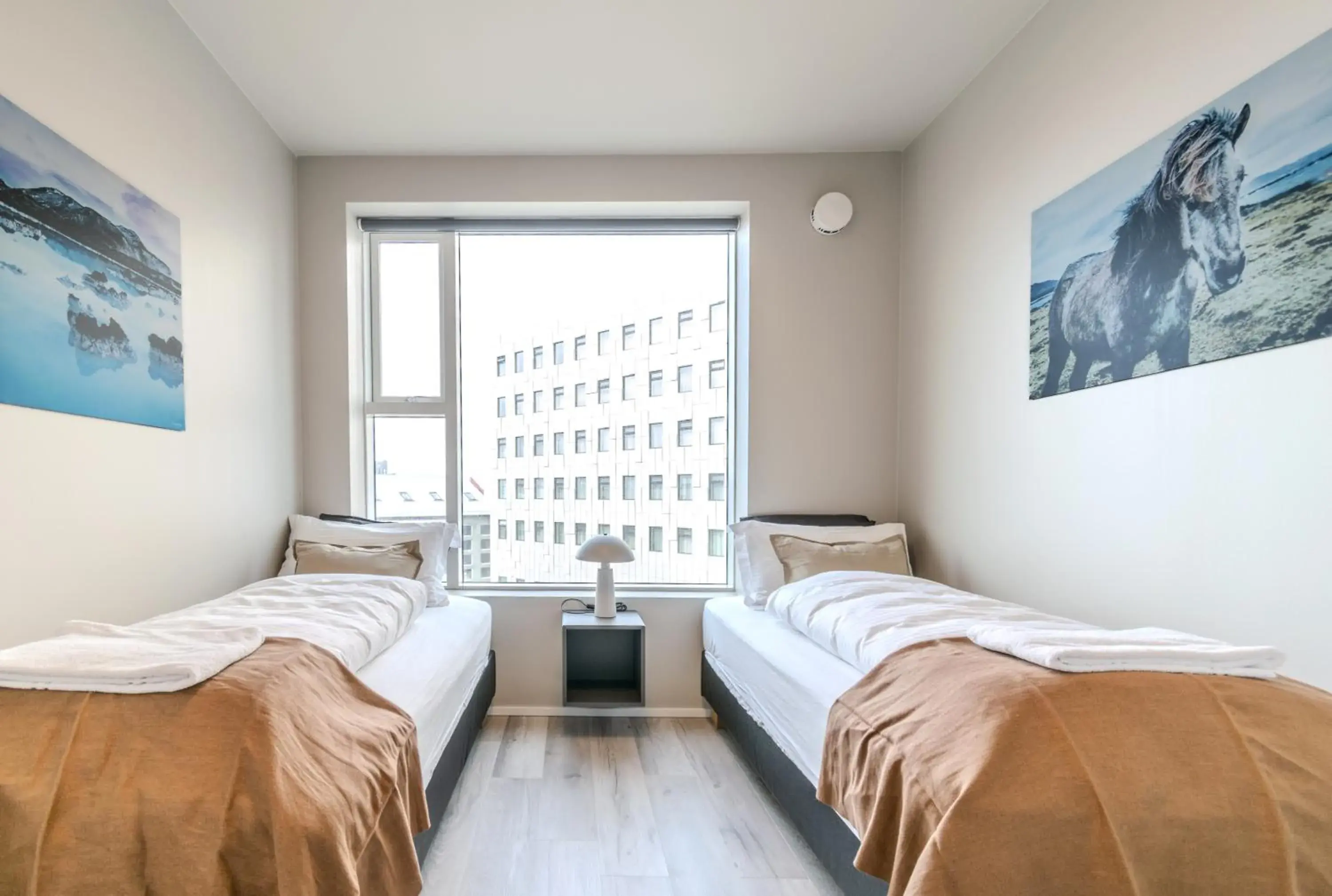 Bed in Sif Apartments by Heimaleiga Bed in Sif Apartments by Heimaleiga