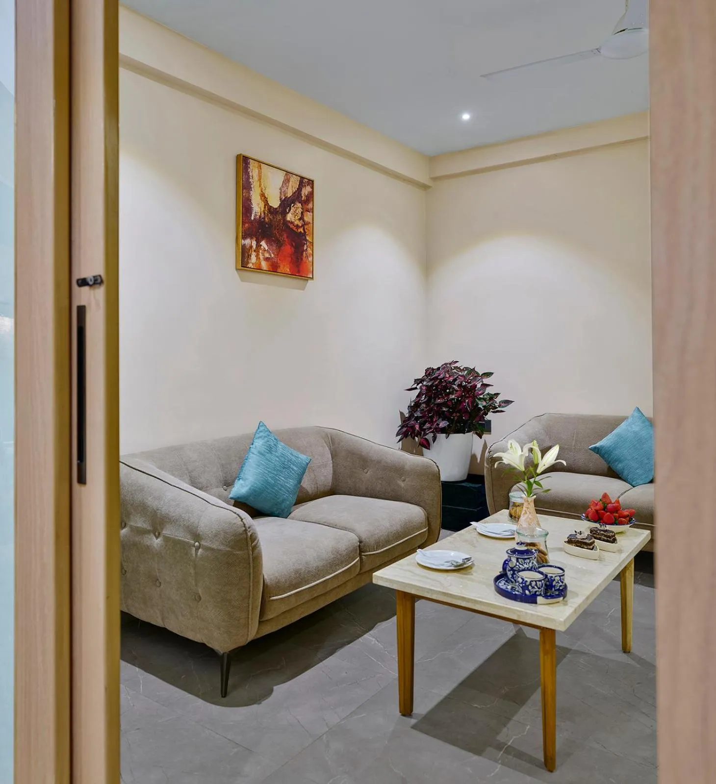 Living room in Shivsagar Resort & Spa