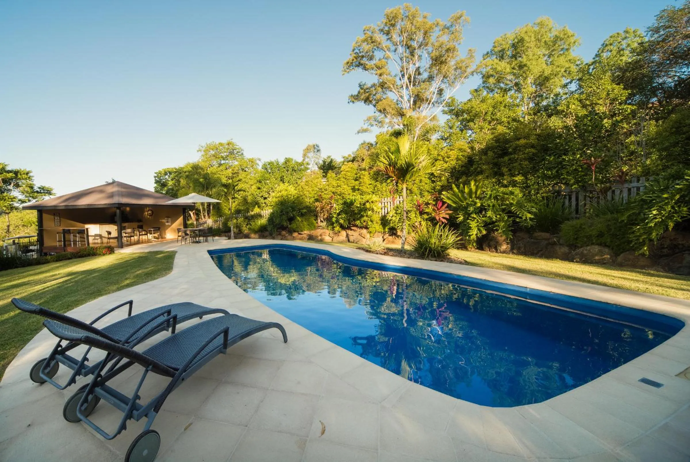 Swimming pool in Seclude Rainforest Retreat