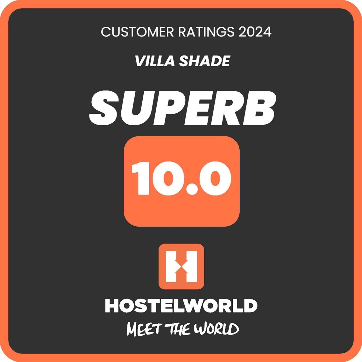 Logo/Certificate/Sign in Villa Shade