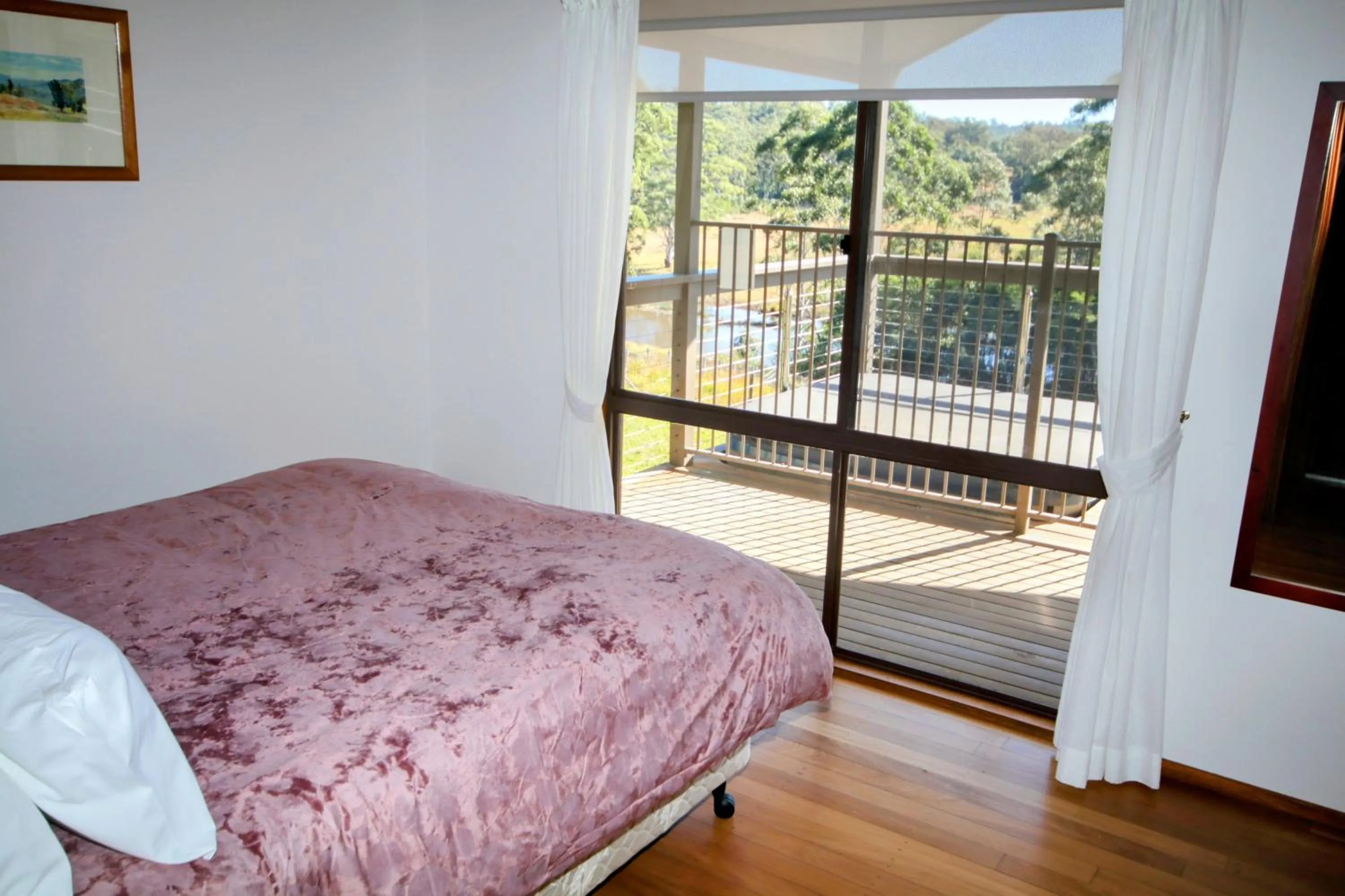 Bed in Clarendon Forest Retreat