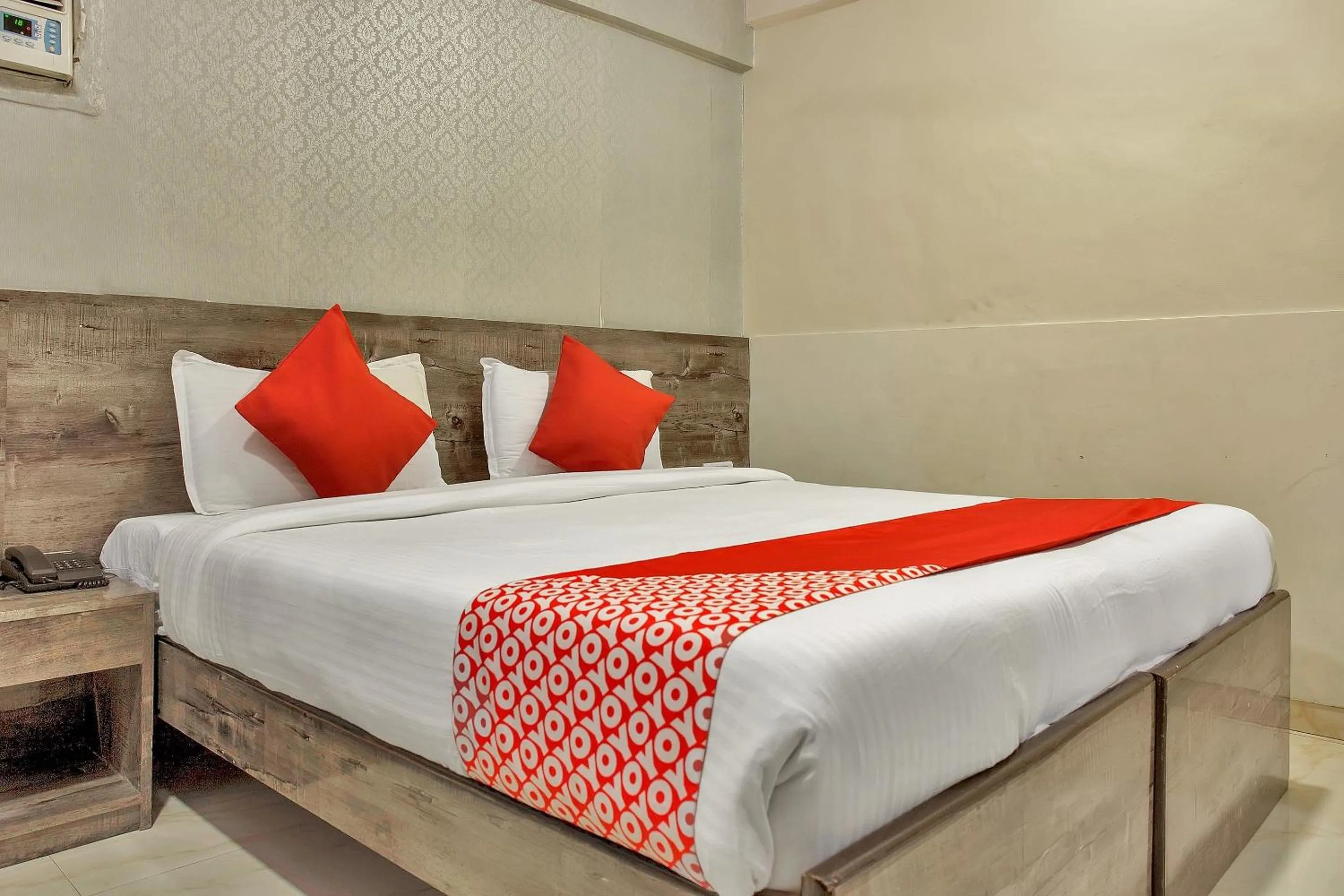 Bedroom, Bed in Hotel O Rana Residency Near Western Express Highway Metro Station